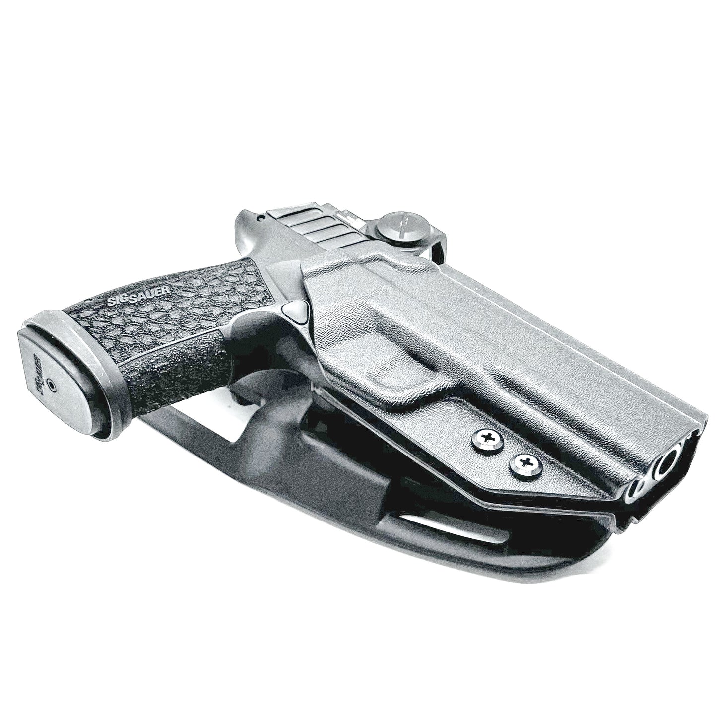 Light duty & competition OWB holster for Sig Sauer P365-FUSE. Red dot ready, adjustable retention, and USA-made