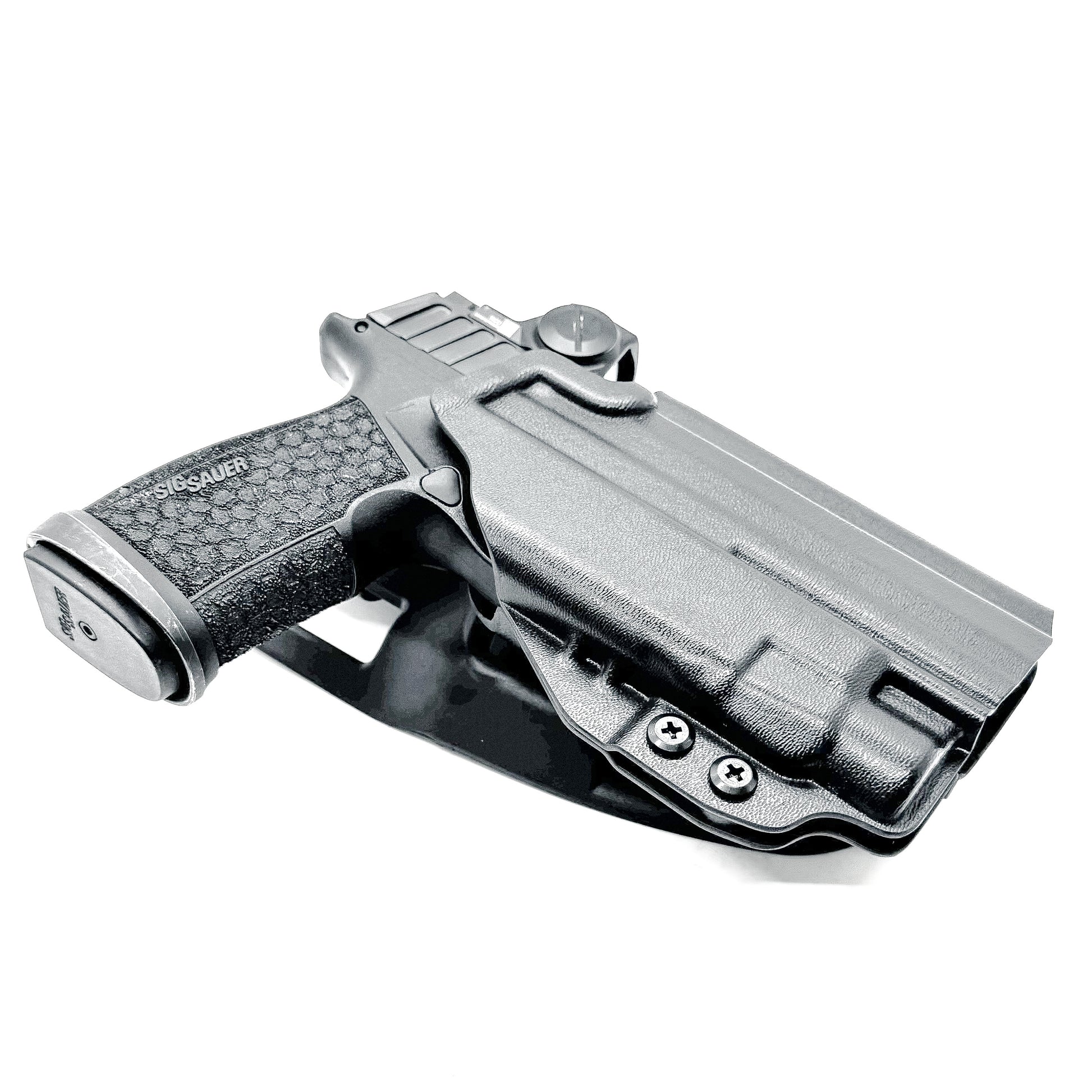 Black Outside Waistband Duty & Competition Holster for the Sig Sauer P365-FUSE and Streamlight TLR-7X, TLR-7 A, or TLR-7 HL-X from Four Brothers 4BROS Holsters.