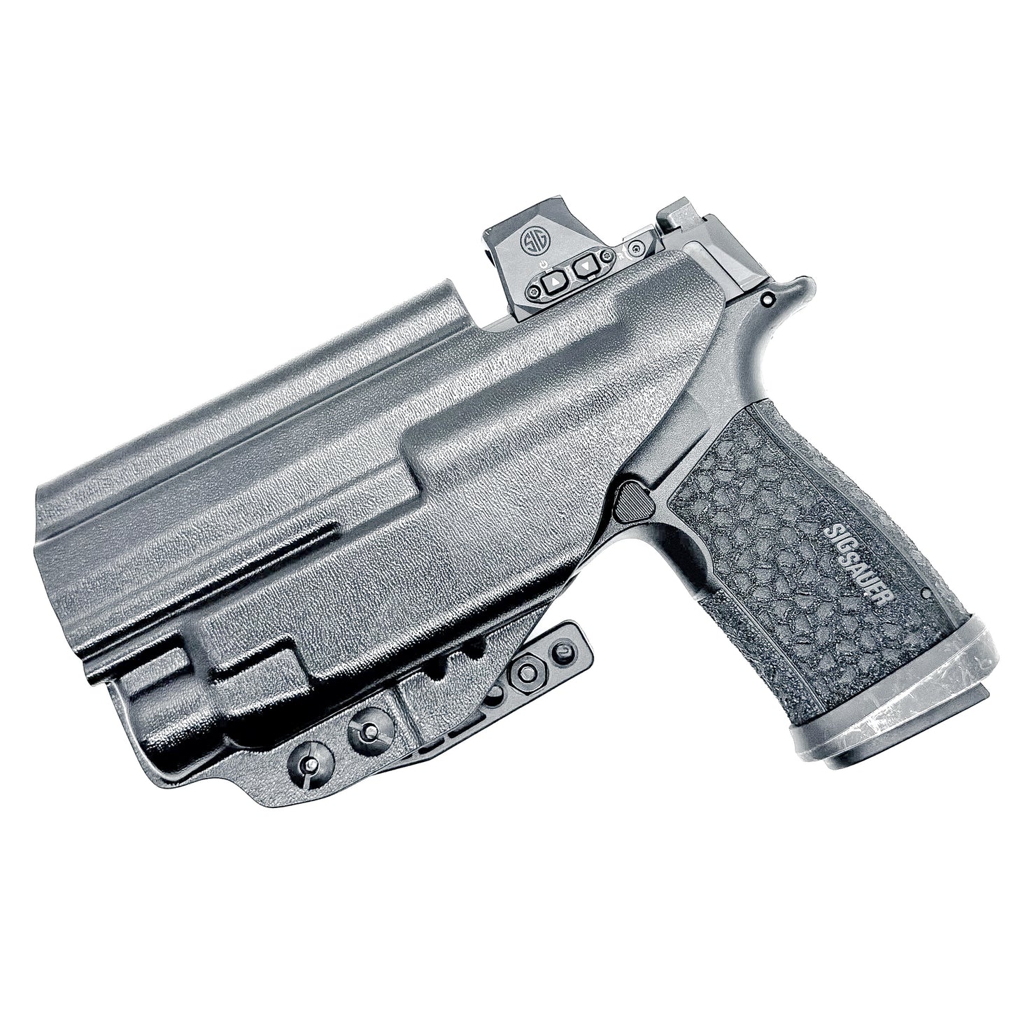 Black Inside Waistband IWB Holster for the Sig Sauer P365-FUSE with the Streamlight TLR-7X, TLR-7 A, or TLR-7 HL-X from Four Brothers 4BROS Holsters.