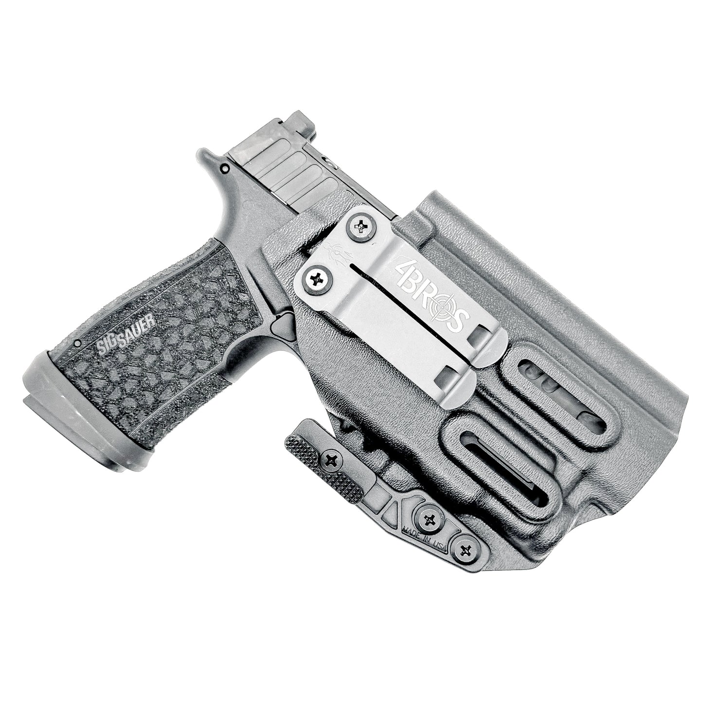 For the best IWB Kydex Inside Waistband Holster for the Sig Sauer P365-FUSE with the Streamlight 1913 version TLR-7 Sub, shop Four Brothers 4BROS Holsters.
