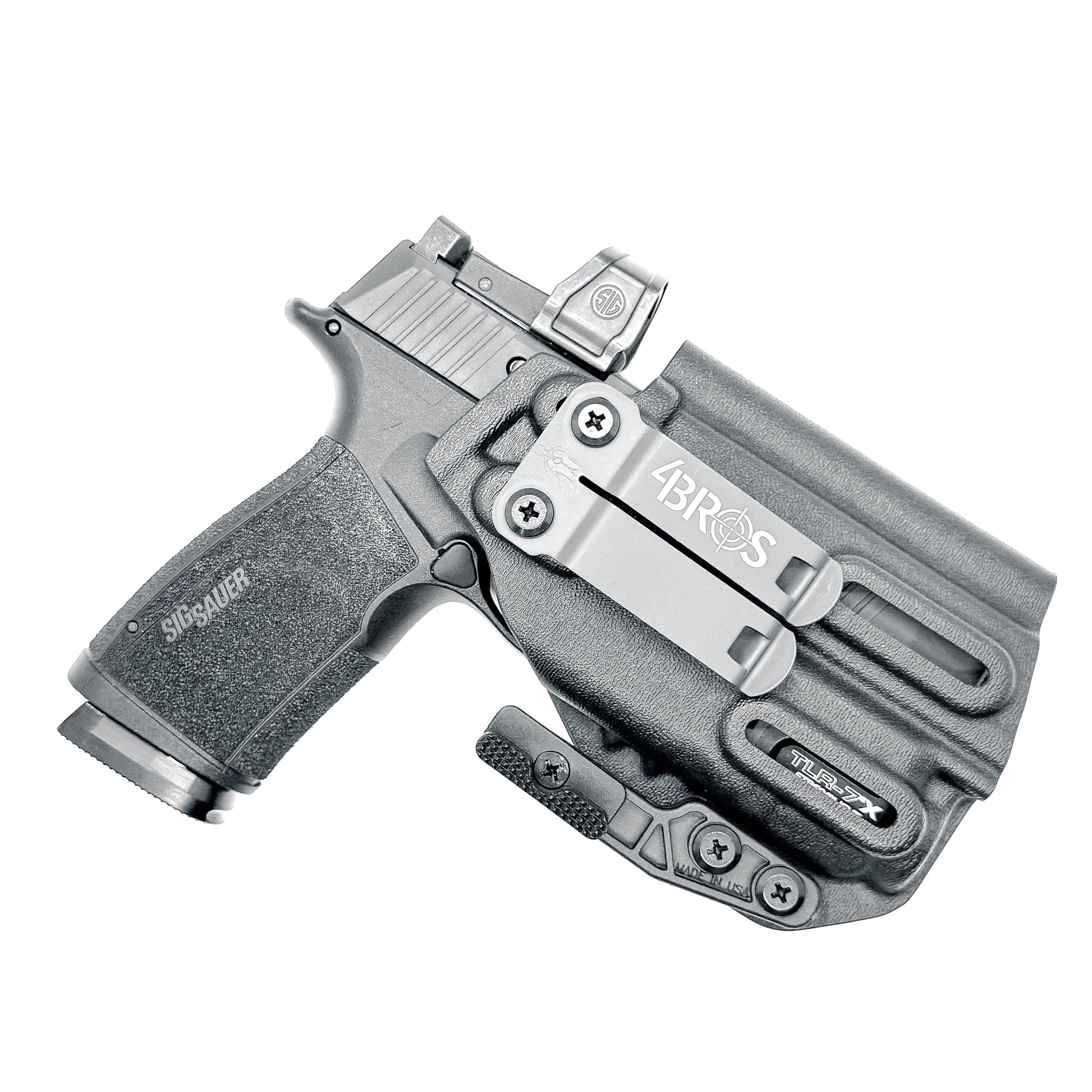 IWB Kydex Inside Waistband Holster for the Sig Sauer P365-XMACRO COMP ROMEOZERO ELITE with Streamlight TLR-7 X or A shop Four Brothers holsters