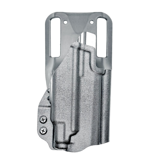 Sig Sauer P365-XMACRO Duty/Competition OWB Holster with Icarus A.C.E. 365 MACRO Grip Module and Streamlight TLR-7 Sub 1913, black Kydex, with Duty Drop