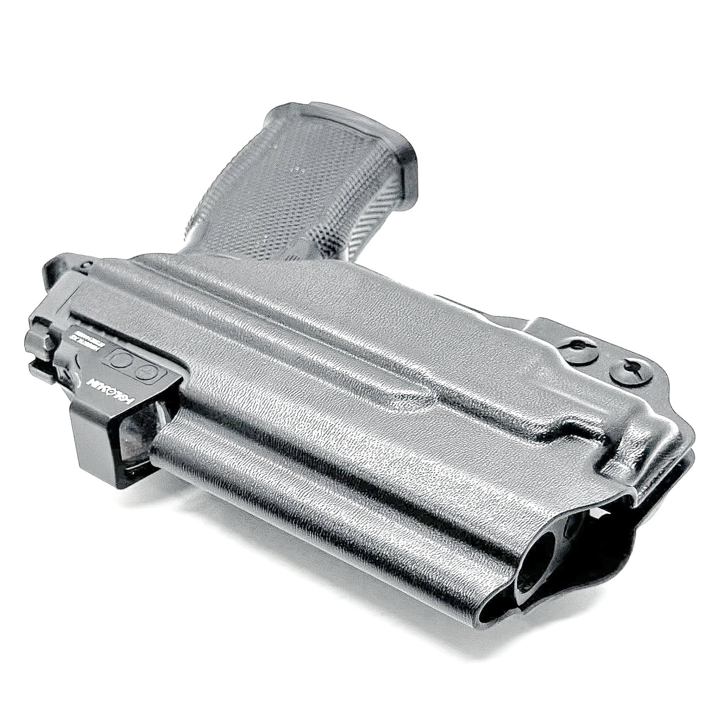 Inside waistband holster for Sig Sauer P365-XMACRO with Icarus Precision grip and Streamlight TLR-7 Sub 1913 weapon light mounted.