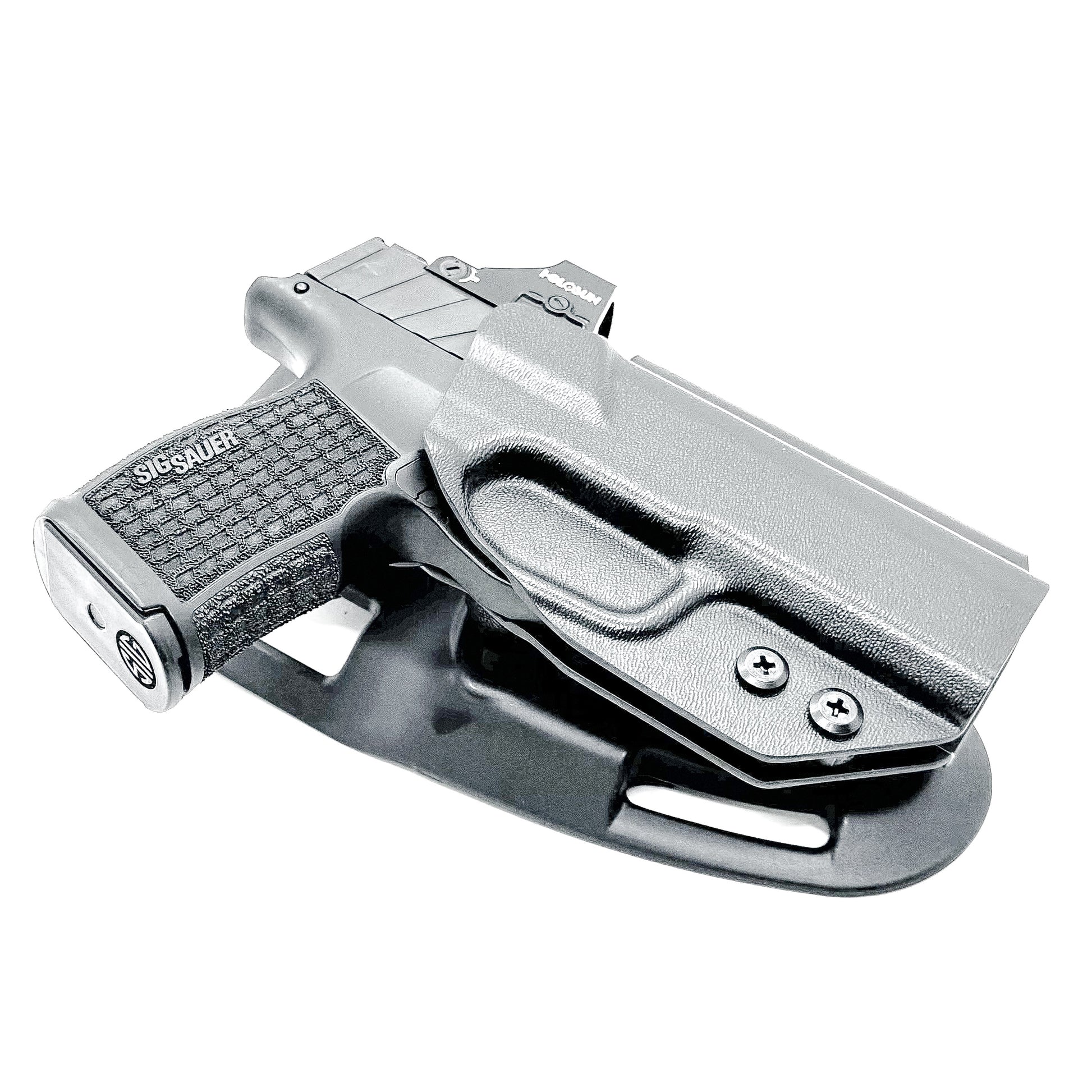 Outside Waistband Light Duty & Competition Style Holster designed to fit the Sig Sauer P365XL handgun.