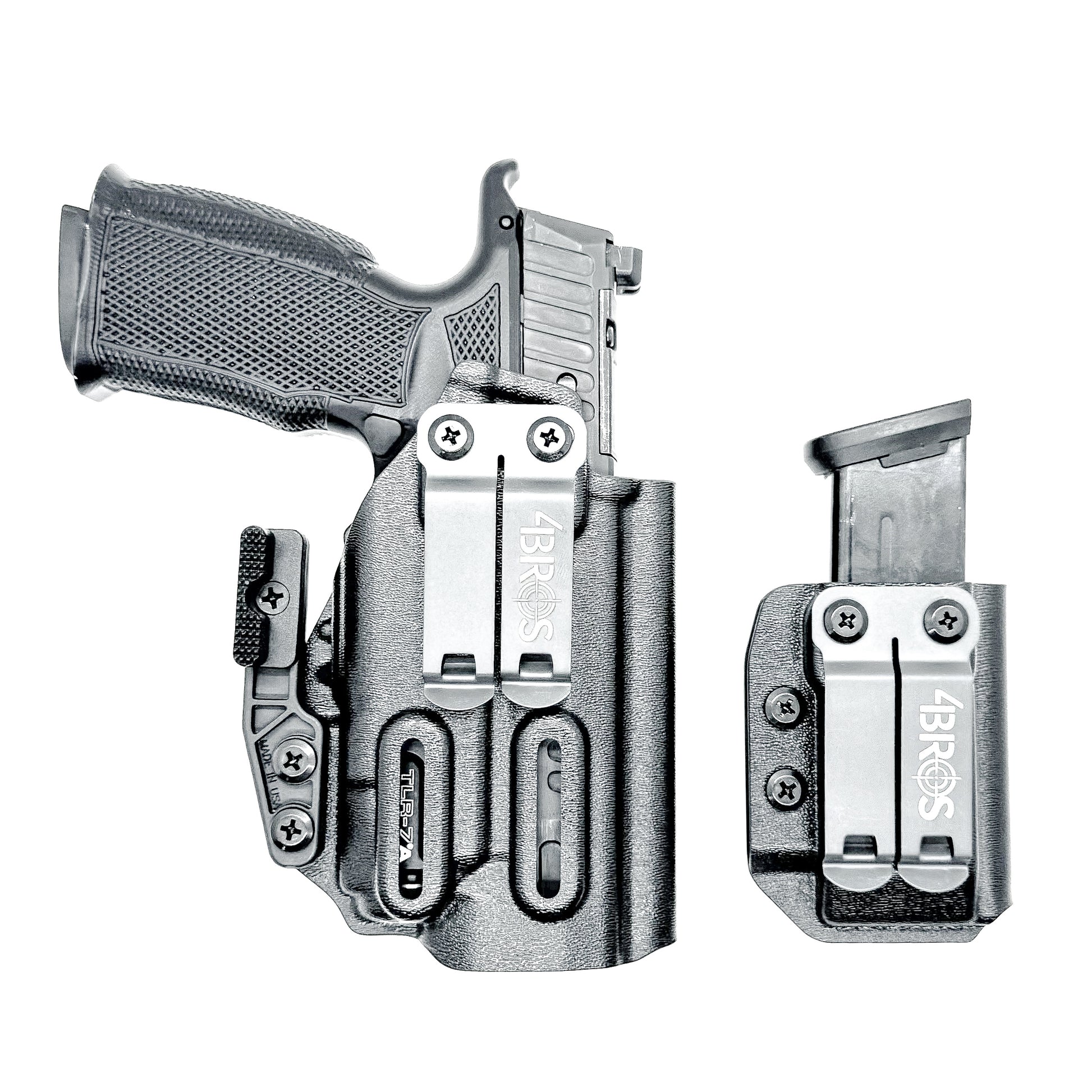 Inside Waistband IWB Holster & Magazine Carrier Combo for the Sig Sauer P365-FUSE & Icarus Precision A.C.E. Module & TLR-7 X or TLR-7 A from Four Brothers Holsters