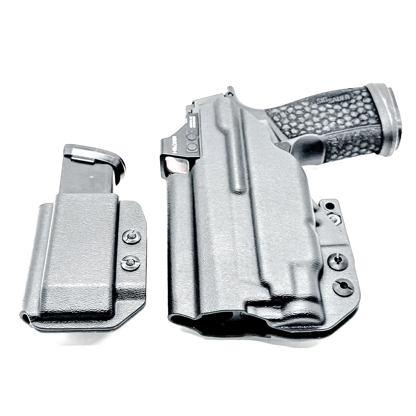 Four Brothers Sig Sauer P365-XMACRO, P365-XMACRO COMP, and P365-XMACRO TACOPS & Streamlight TLR-7 Sub & Magazine Pouch IWB AIWB Inside Waistband Holster Combo