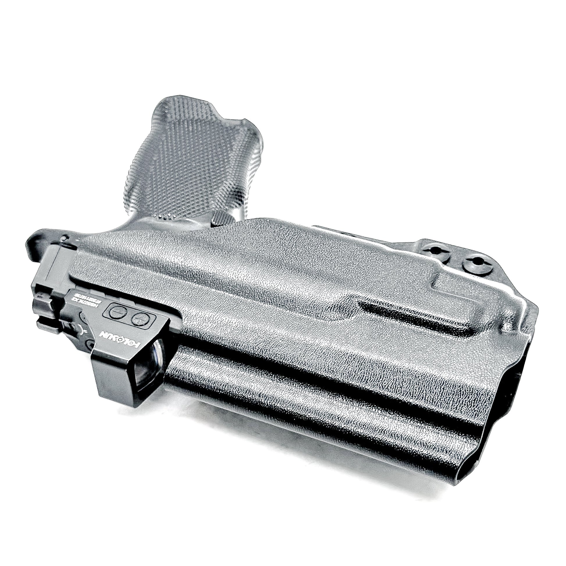 Inside waistband holster for the Sig P365XL with TLR-7 X or A & Icarus Precision A.C.E module with DCC Monoblock and modwing in black.