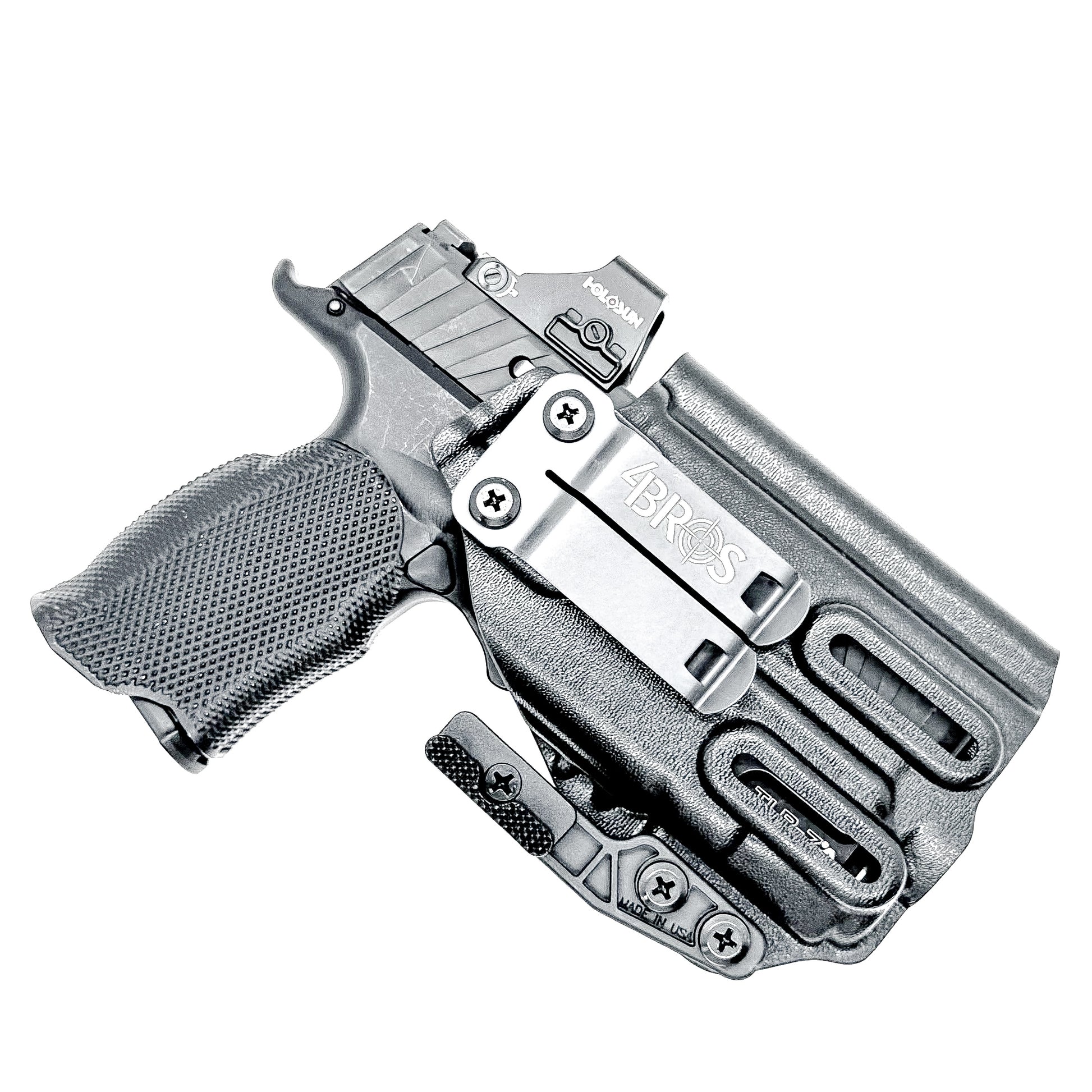 Inside waistband holster for the Sig P365XL with TLR-7 X or A & Icarus Precision A.C.E module with DCC Monoblock and modwing in black.