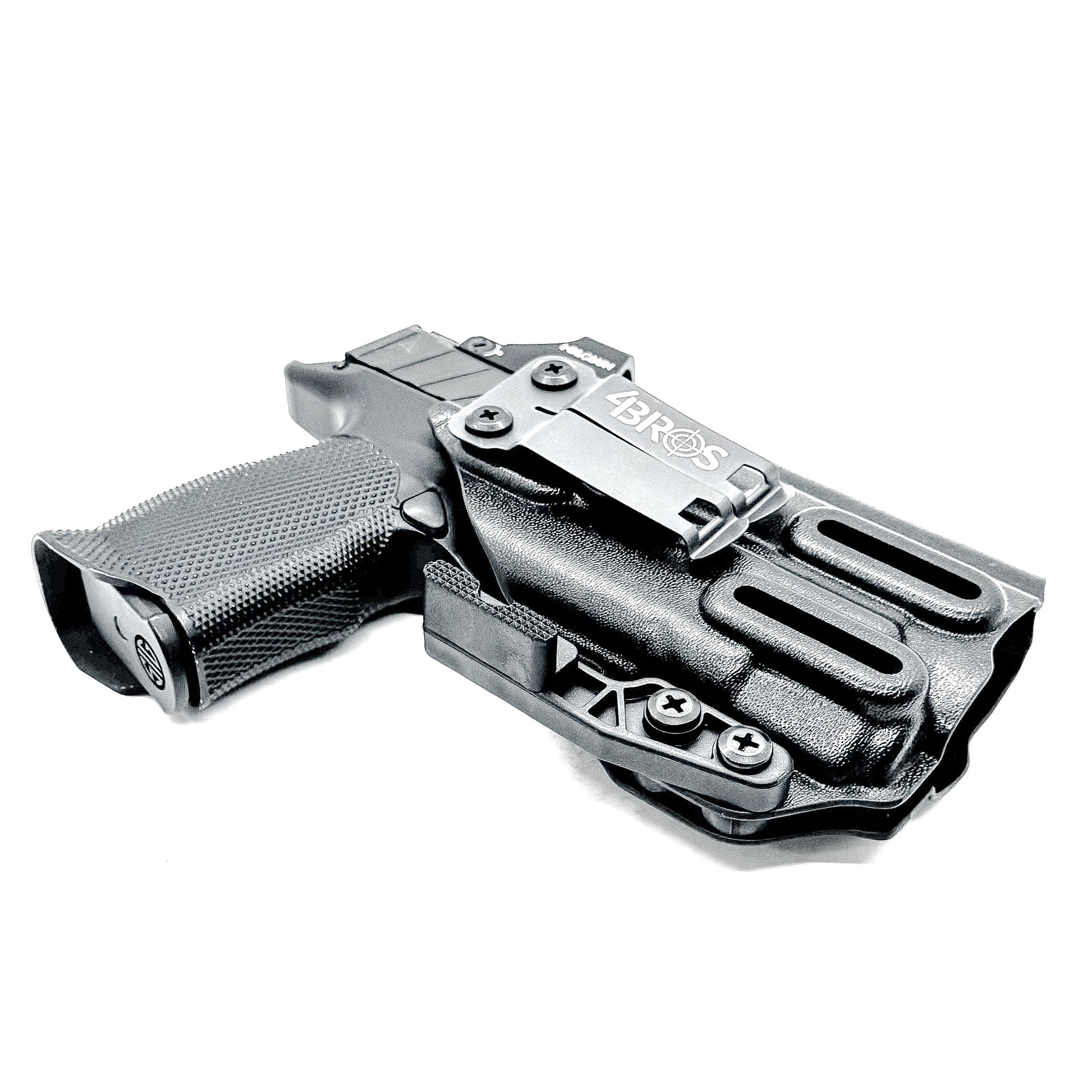 Inside waistband holster for the Sig P365XL with TLR-7 X or A & Icarus Precision A.C.E module with DCC Monoblock and modwing in black.