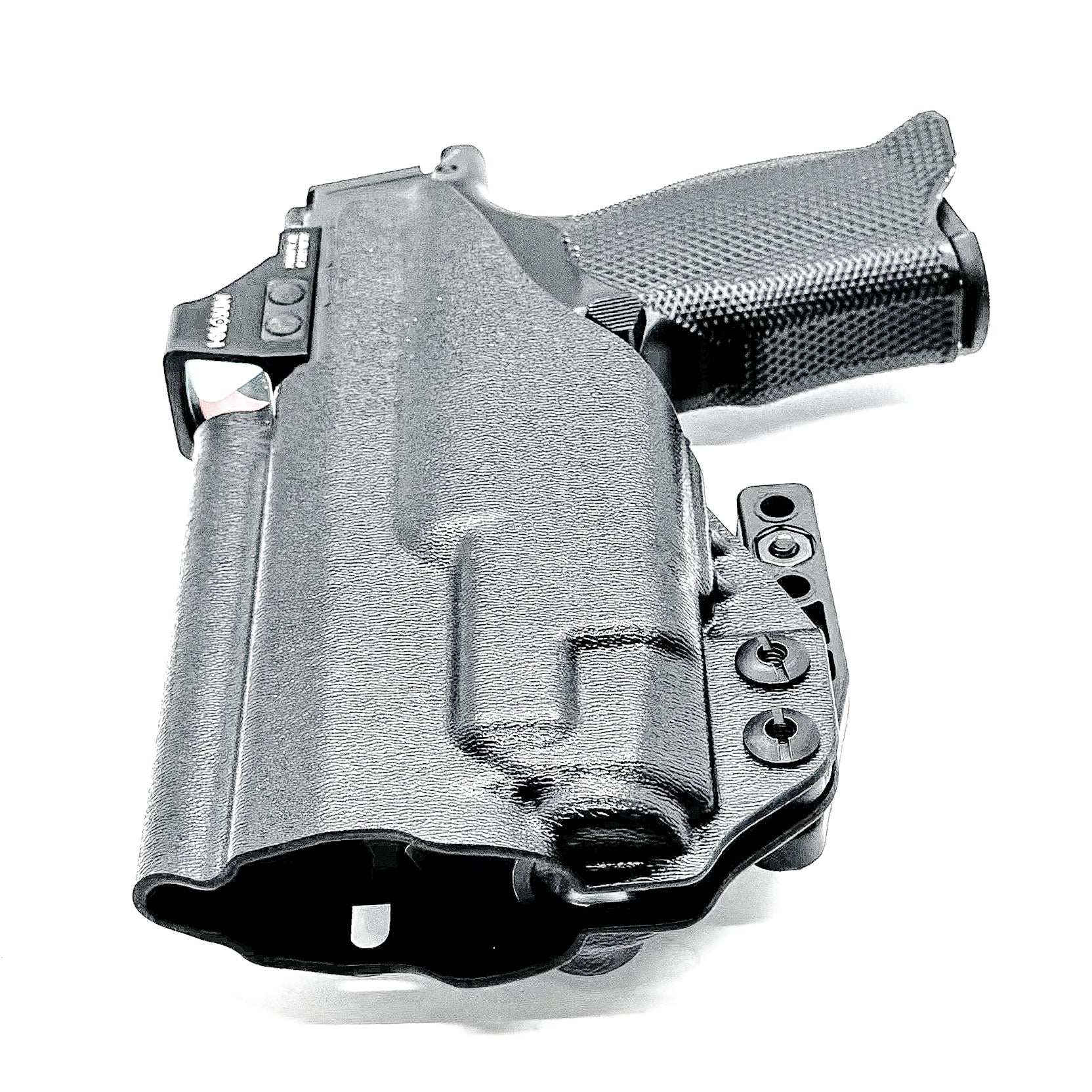 Inside waistband holster for the Sig P365XL with TLR-7 X or A & Icarus Precision A.C.E module with DCC Monoblock and modwing in black.