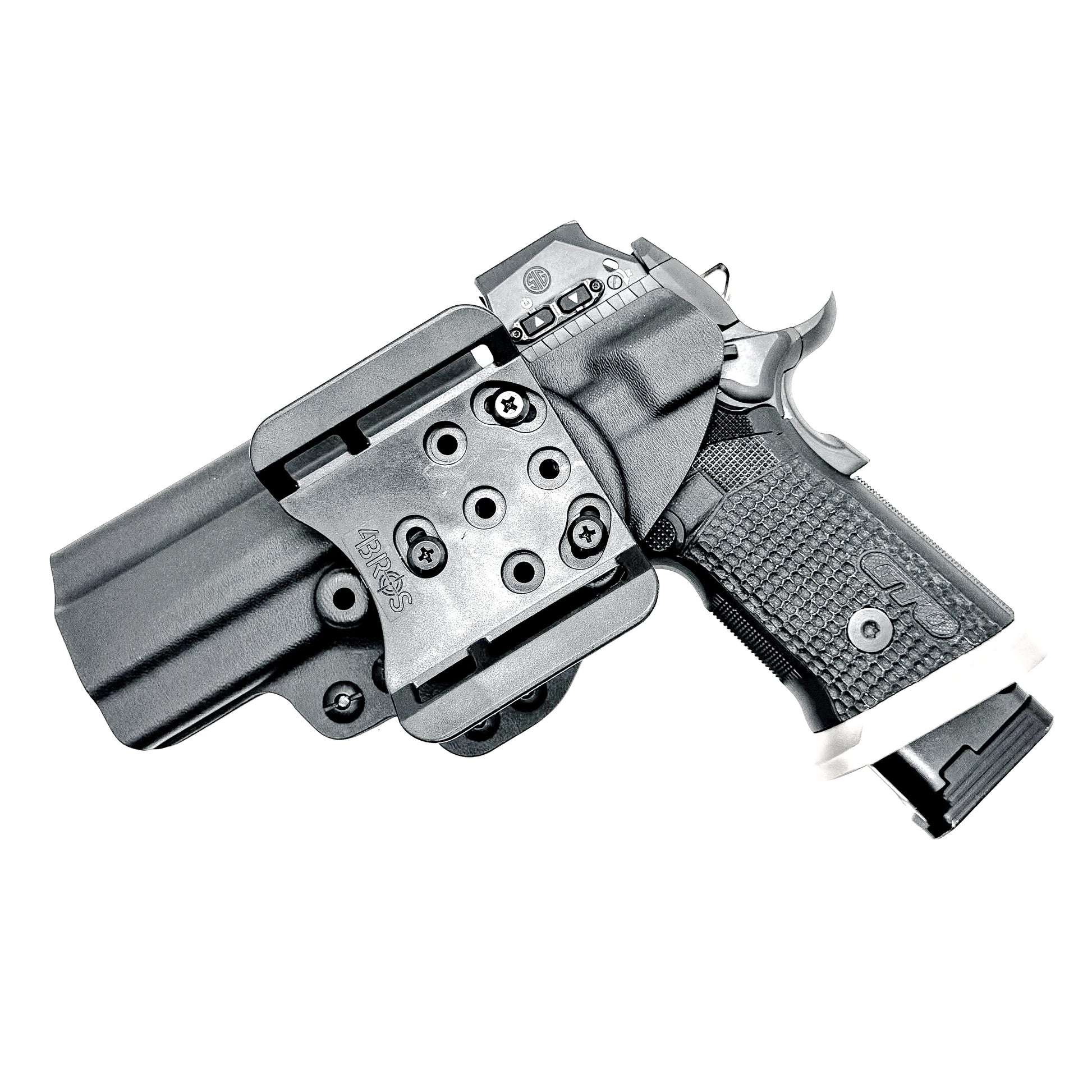 Sig Sauer P211 GTO OWB Kydex holster with precision-molded fit, adjustable retention, and tough .093" construction. Comfortable carry. Made in the USA.