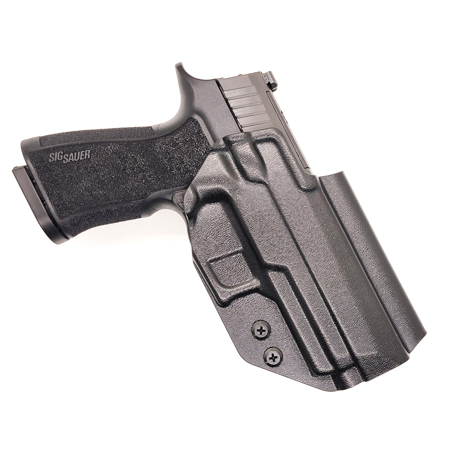 For the best Outside Waistband OWB Kydex holster for the Sig Sauer P320-XTEN COMP 10MM, shop Four Brothers 4BROS Holsters. Proudly made in the USA. 10MM