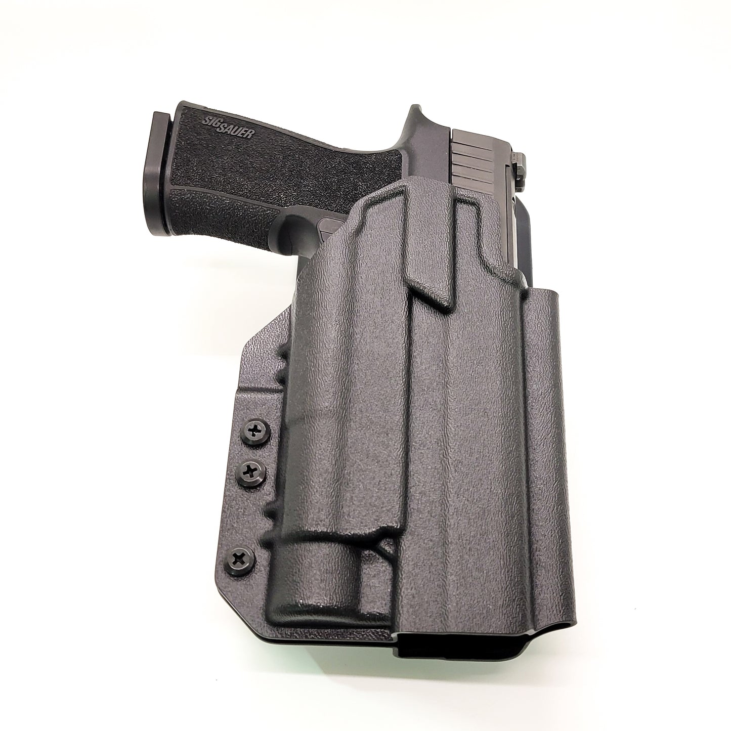 For the best Outside Waistband Sig Sauer P320-XTEN Comp with the Streamlight TLR-1 or TLR-1 HL Duty & Competition Style Holster, shop Four Brothers Holsters.