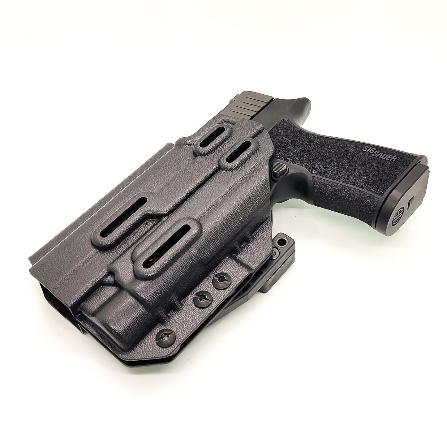 For the best IWB AIWB Inside Waistband Holster for the Sig Sauer P320-XTEN Comp with the Streamlight TLR-1 or TLR-1 HL shop Four Brothers 4BROS Holsters.