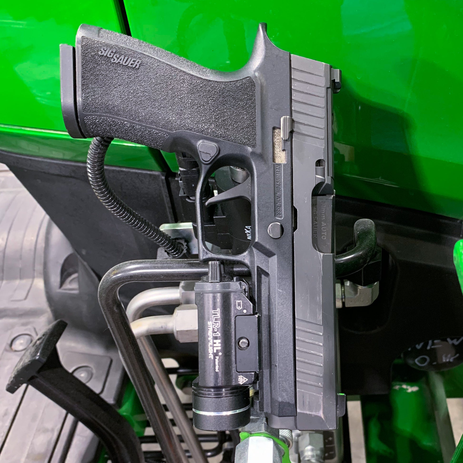 For the best Outside Waistband Sig Sauer 10MM P320-XTEN & Streamlight TLR-1, with GoGun USA Gas Pedal Duty & Competition Holster, shop Four Brothers Holsters.