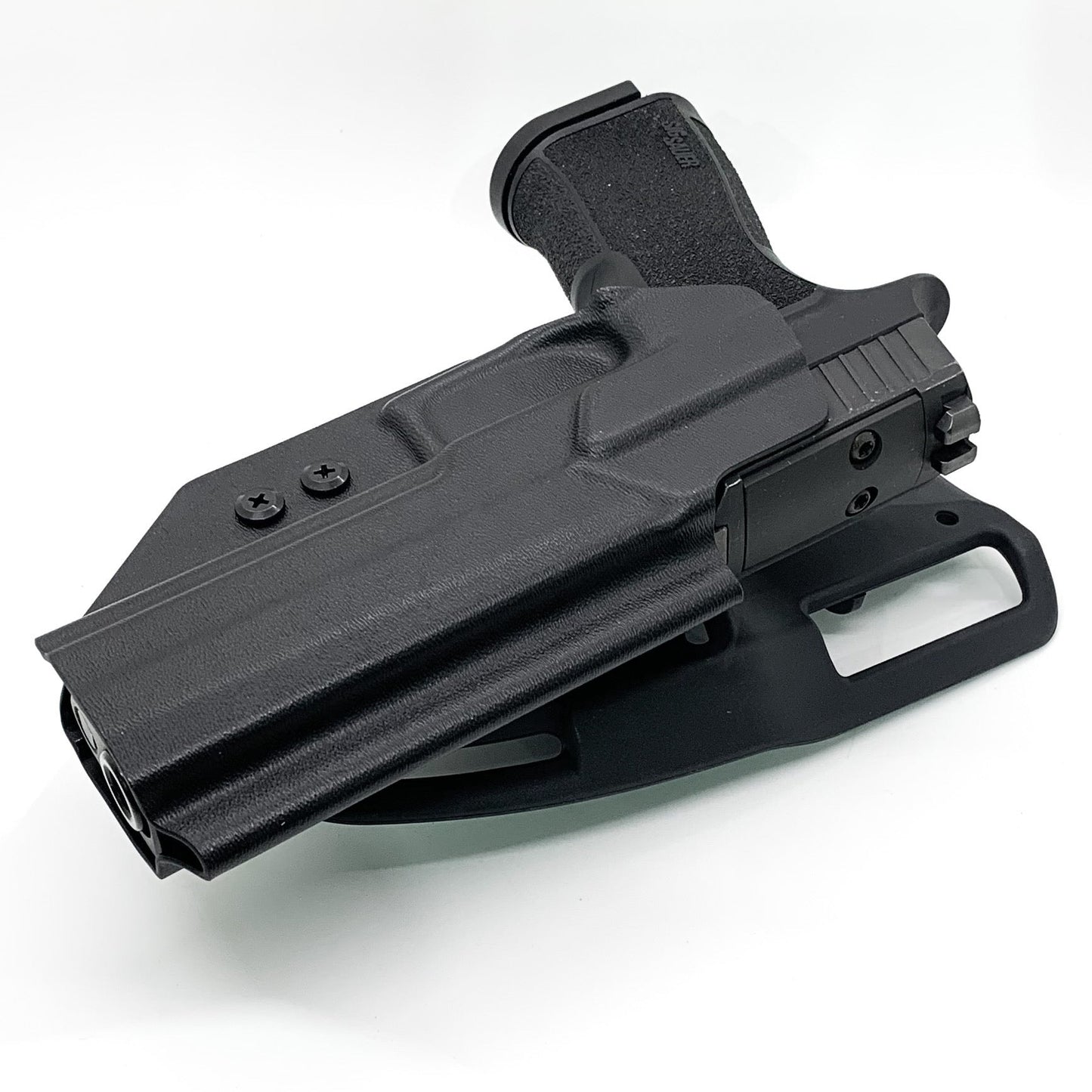 For the best Outside Waistband Sig Sauer 10MM P320-XTEN with the GoGun USA Gas Pedal Duty & Competition Style Kydex Holster, shop Four Brothers 4BROS Holsters.