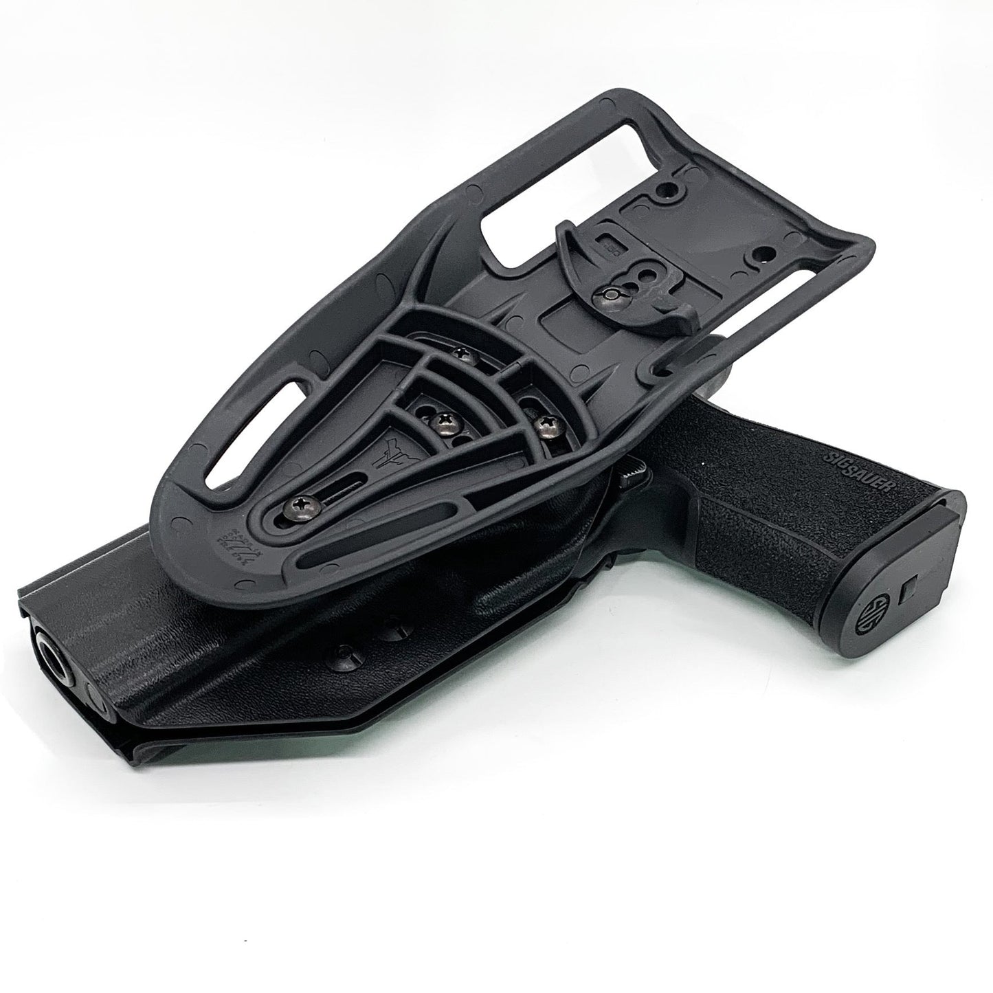 For the best Outside Waistband Sig Sauer 10MM P320-XTEN with the GoGun USA Gas Pedal Duty & Competition Style Kydex Holster, shop Four Brothers 4BROS Holsters.