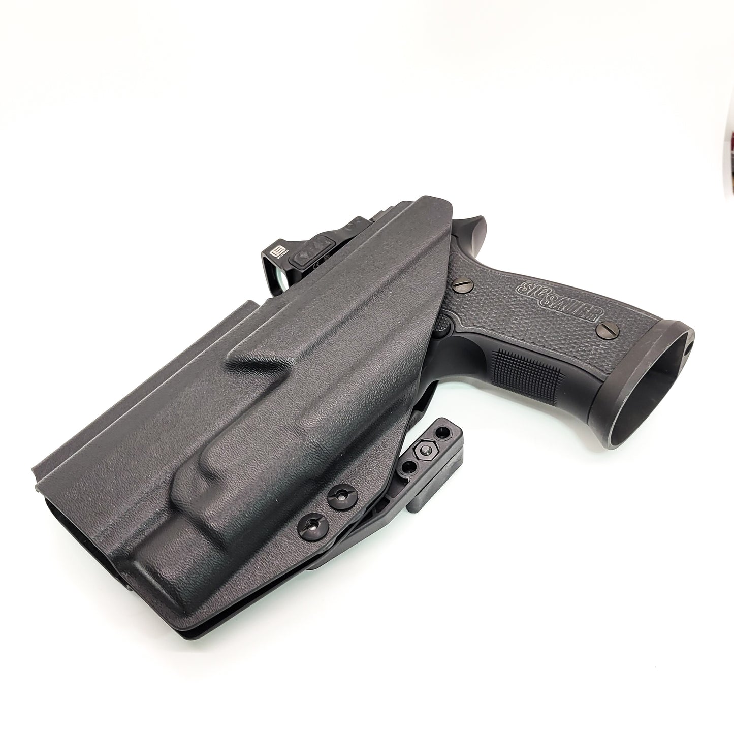 For the best IWB Holster for the Sig Sauer P320, X5, or M17 & Streamlight TLR-1 HL with Align Tactical Thumb Rest Takedown Lever, shop Four Brothers Holsters.