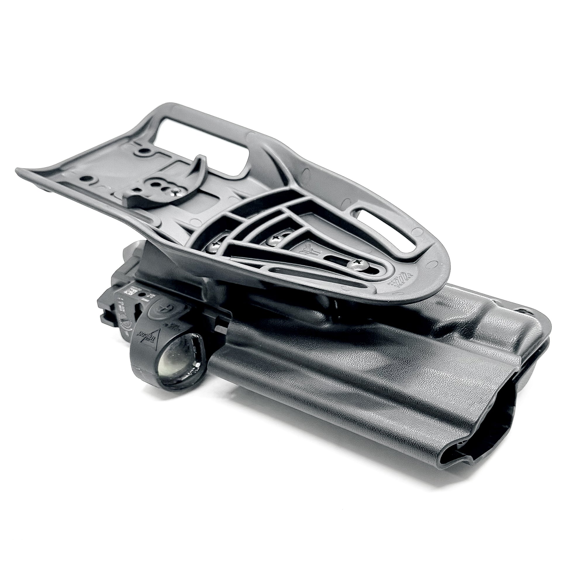 Black Sig Sauer P320 Align Tactitcal Thumb Rest & TLR-1 HL-X Duty & Competition Holster from 4BROS Holsters