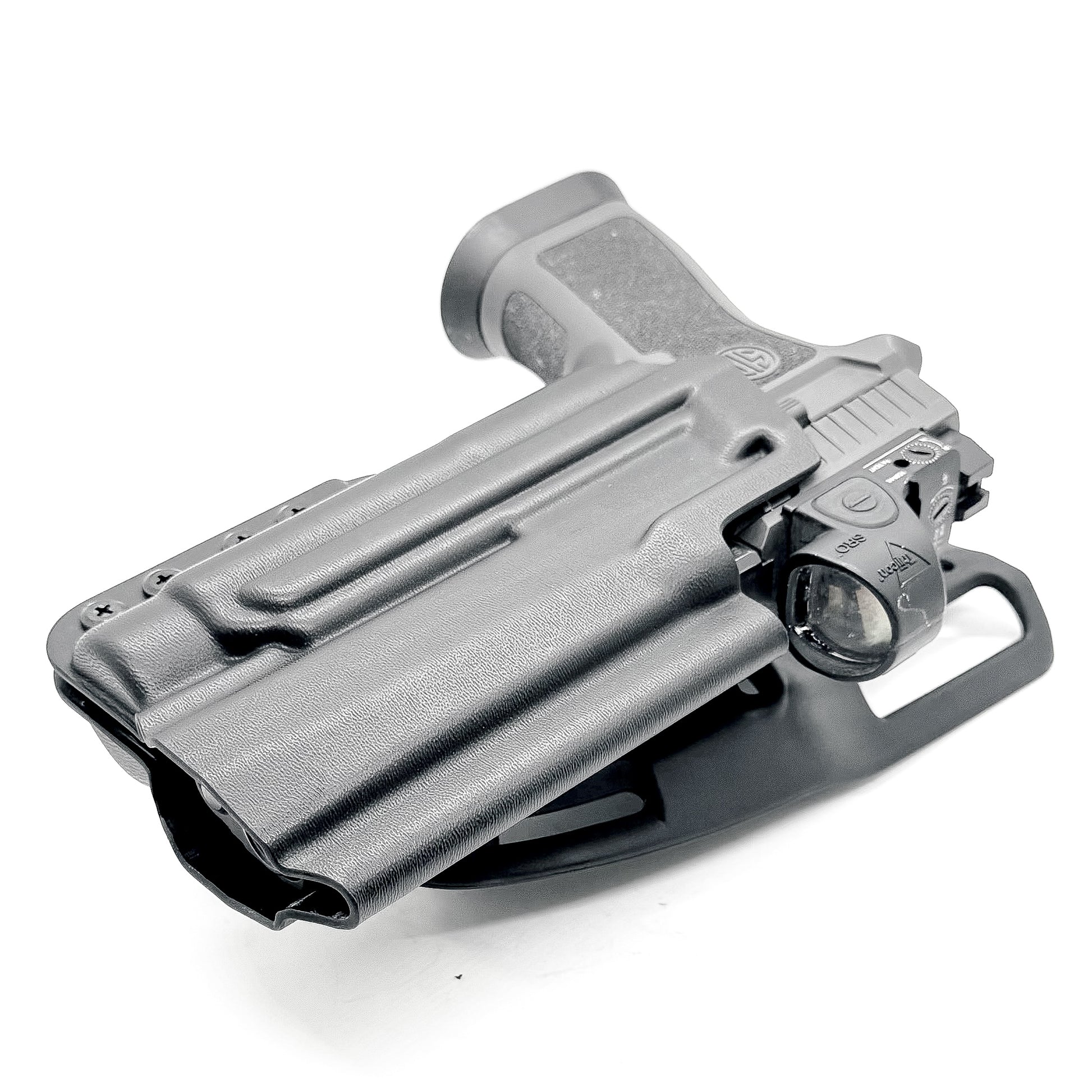 Black Sig Sauer P320 Align Tactitcal Thumb Rest & TLR-1 HL-X Duty & Competition Holster from 4BROS Holsters