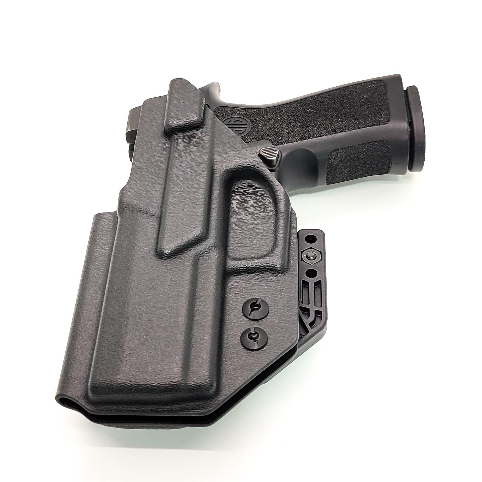For the best IWB AIWB Inside Waistband  Holster for the  P320 Compact, Carry, M18 & P320 Wilson Combat Carry grip module pistols, shop Four Brothers Holsters.