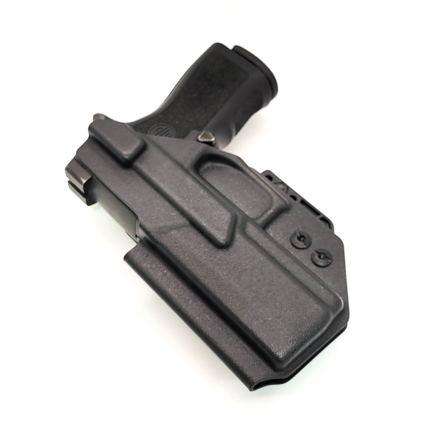 For the best IWB AIWB Inside Waistband Holster for the P320 Compact, Carry, M18 & P320 Wilson Combat Carry grip module pistols, shop Four Brothers Holsters.