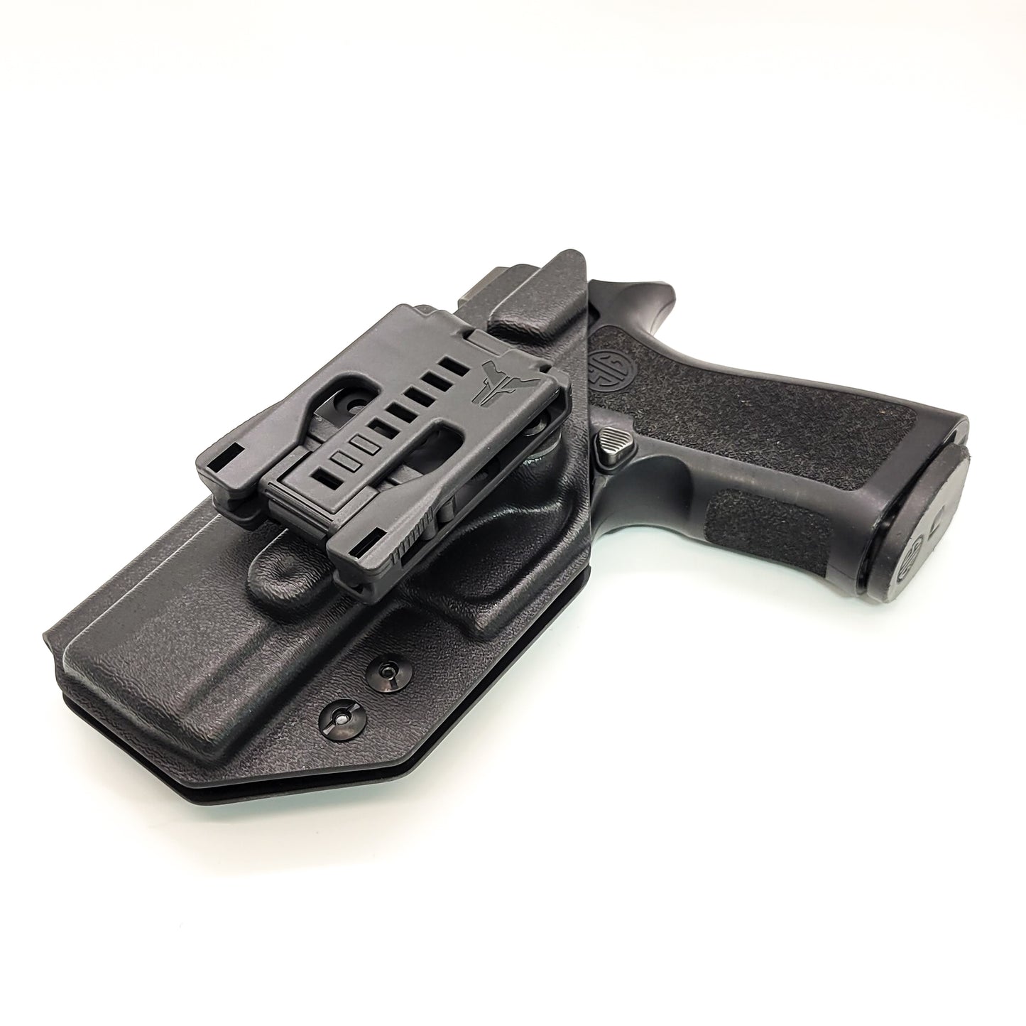 For the best OWB Outside Waistband Holster for the Sig Sauer P320 Carry, Compact, M18 pistols, and Wilson Combat Carry grip module, shop Four Brothers Holsters.