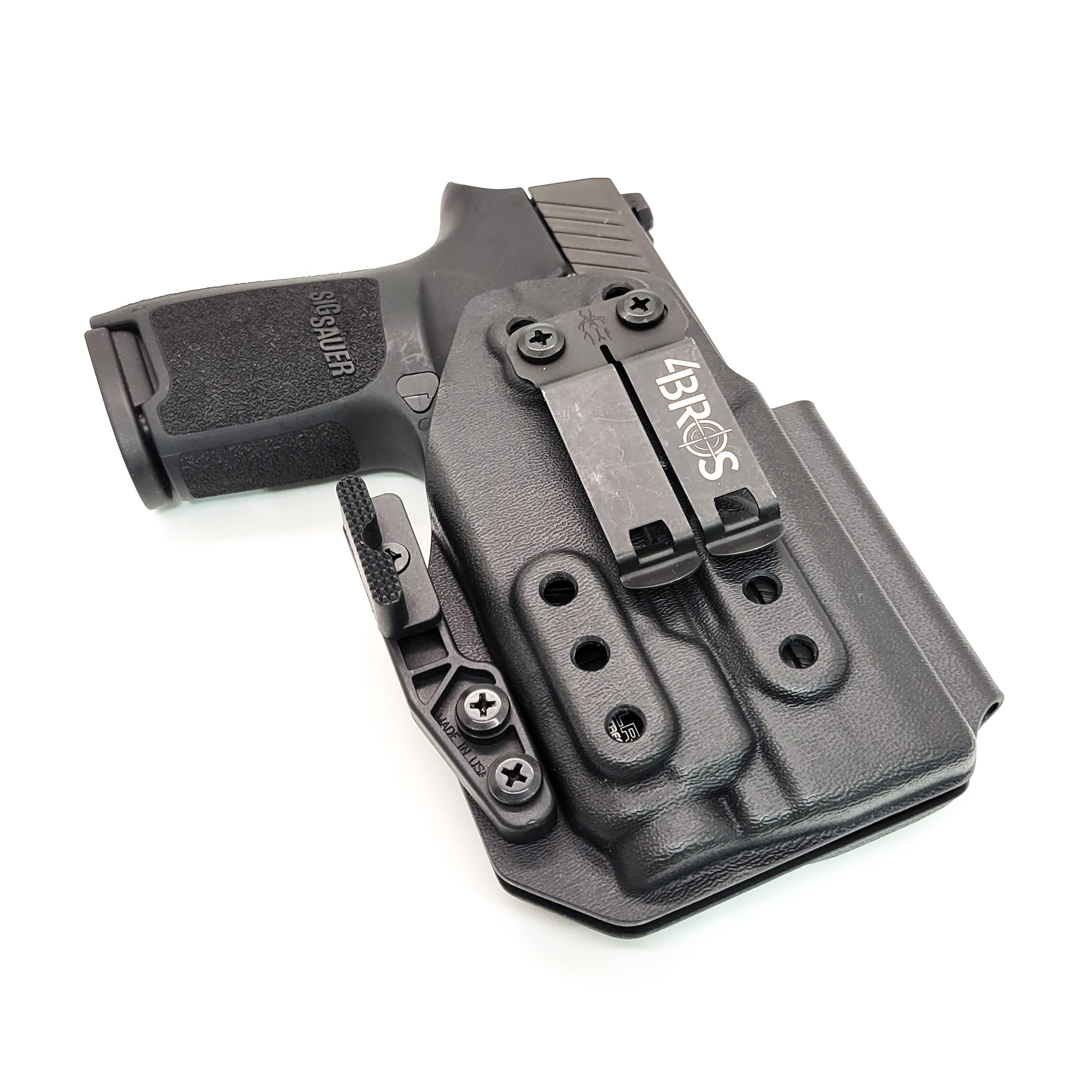 For the best Inside Waistband IWB AIWB Holster for the Sig Sauer P320 Compact, Carry or M18 pistols & Streamlight TLR-7 X or A, shop Four Brothers holsters.