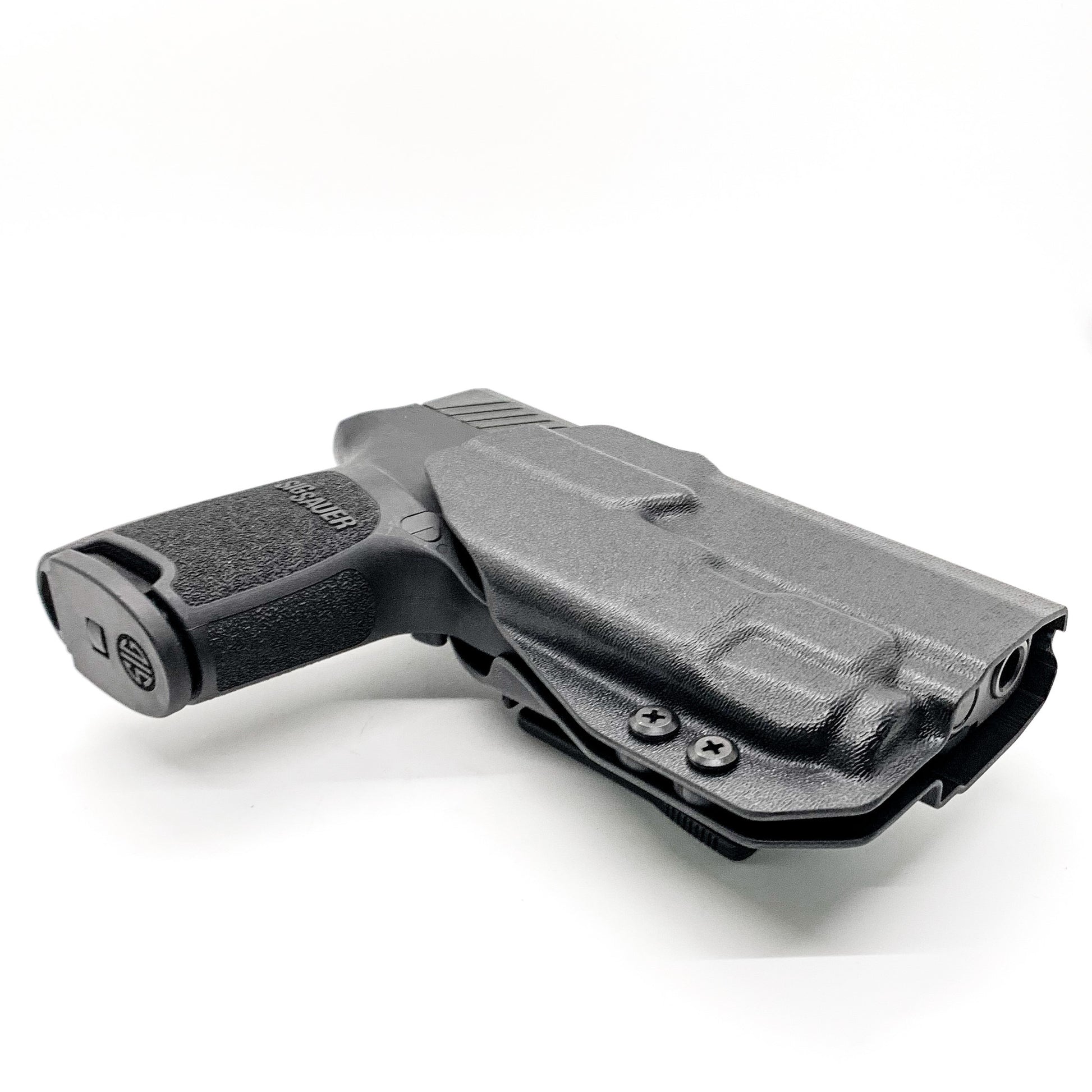 For the best Outside Waistband OWB holster for the Sig Sauer P320 Compact and Carry with the Streamlight TLR-7 X or TLR-7 A shop Four Brothers 4BROS holsters.