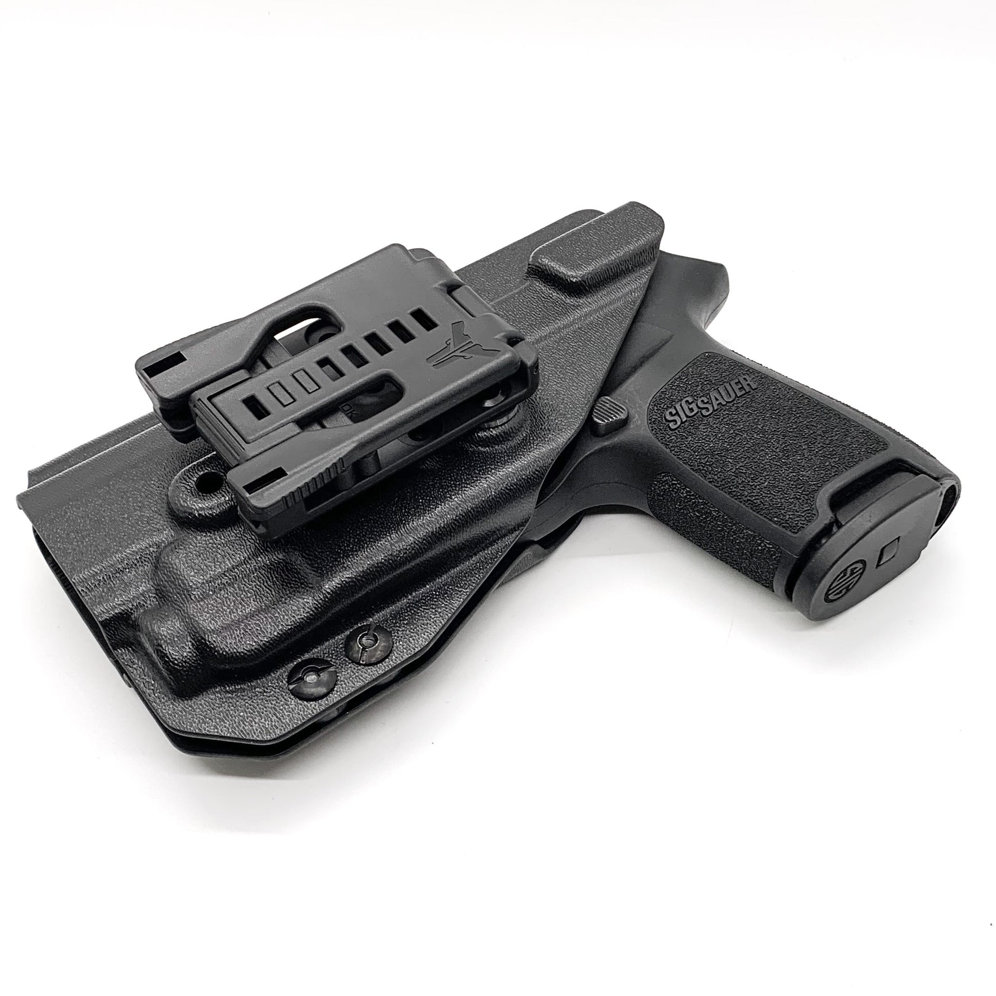 For the best Outside Waistband OWB holster for the Sig Sauer P320 Compact and Carry with the Streamlight TLR-7 X or TLR-7 A shop Four Brothers 4BROS holsters.