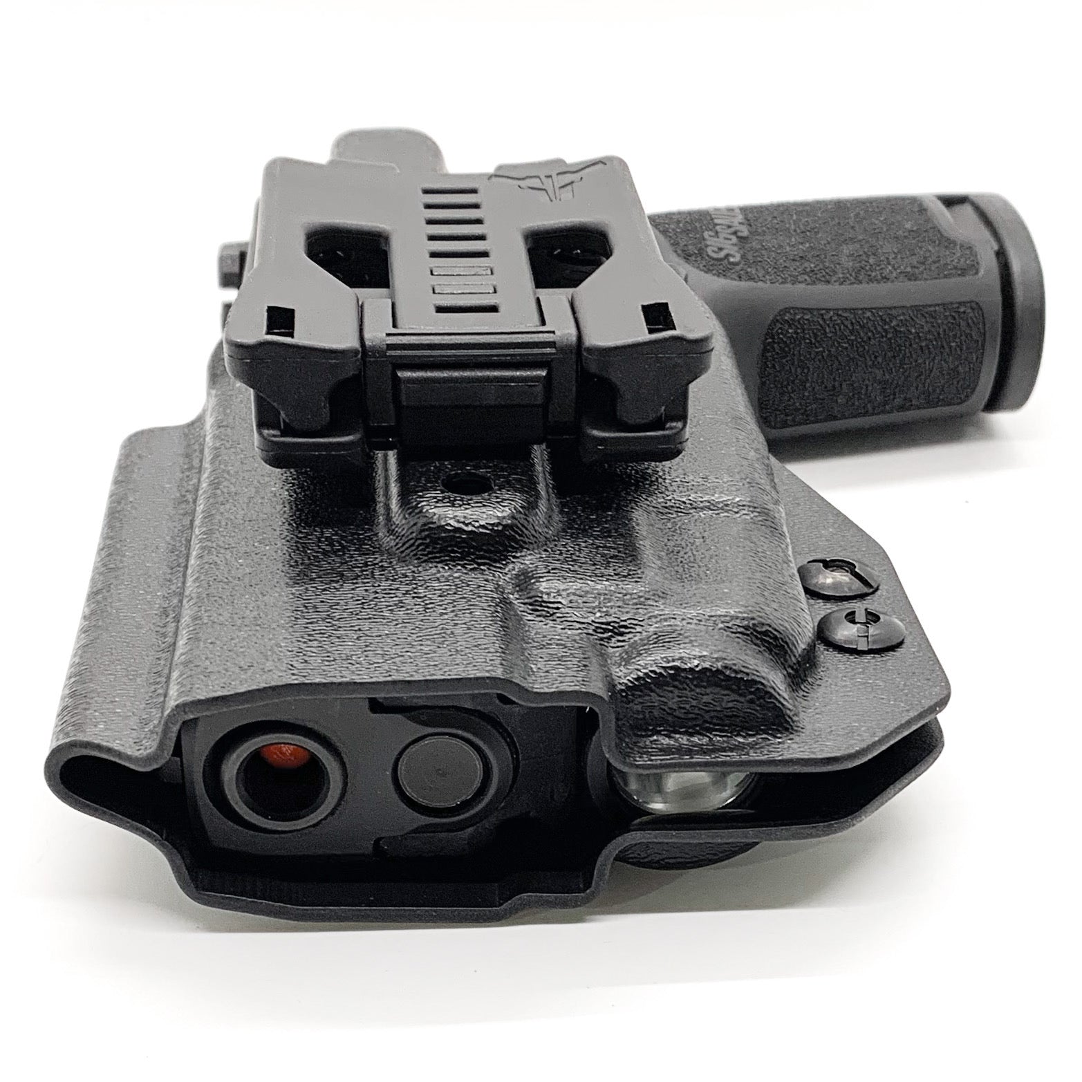 For the best Outside Waistband OWB holster for the Sig Sauer P320 Compact and Carry with the Streamlight TLR-7 X or TLR-7 A shop Four Brothers 4BROS holsters.