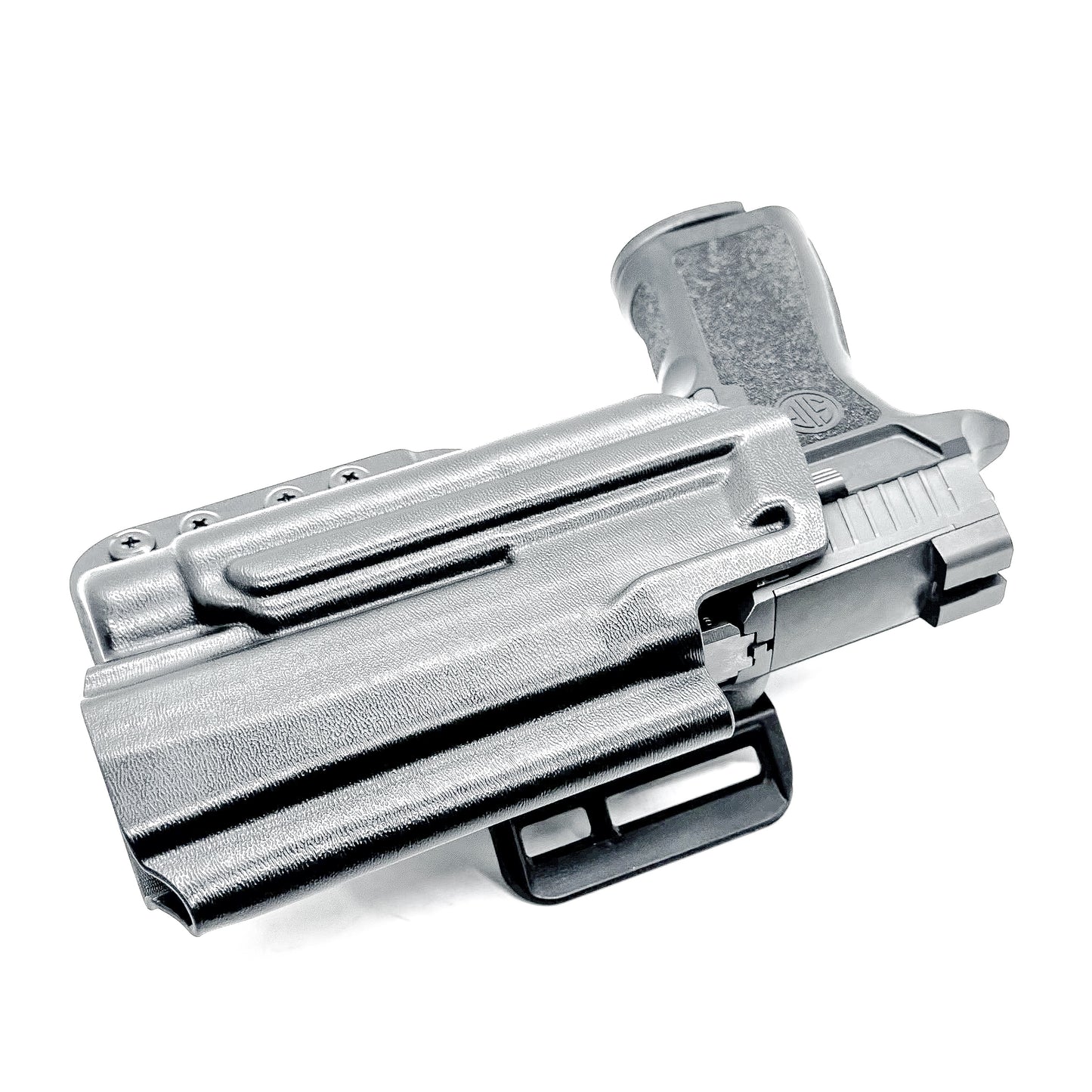 Black Sig Sauer P320 Gas Pedal & TLR-1 HL-X OWB Holster with 4BROS 1.5" Belt Slide from 4BROS Holsters