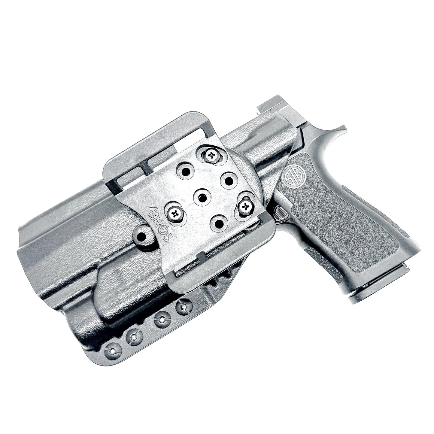 Black Sig Sauer P320 Gas Pedal & TLR-1 HL-X OWB Holster with 4BROS 1.5" Belt Slide from 4BROS Holsters