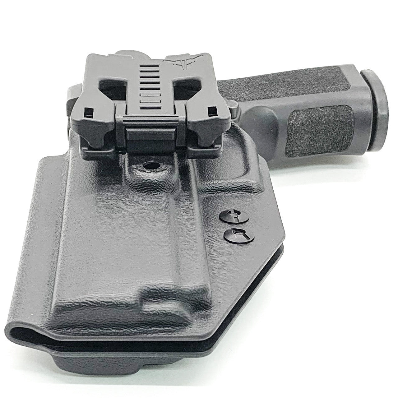 For the best Outside Waistband OWB Kydex holster for the Sig Sauer P320 Full Size X5 or M17 pistol shop Four Brothers 4BROS Holsters. Proudly made in the USA.