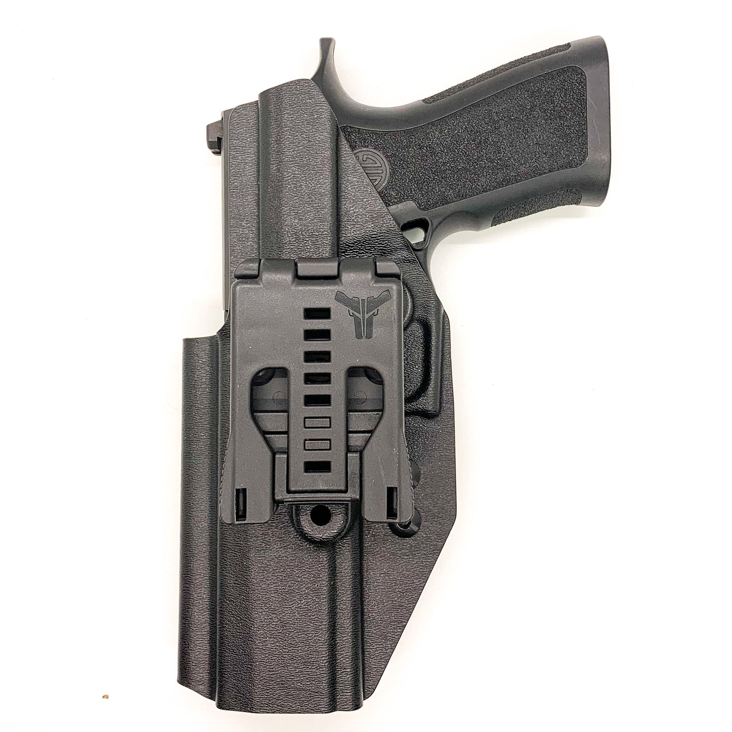 For the best OWB Outside Waistband kydex holster for the Sig P320 pistols with GoGuns USA Gas Pedal installed on the handgun, shop Four Brothers 4BROS Holsters.
