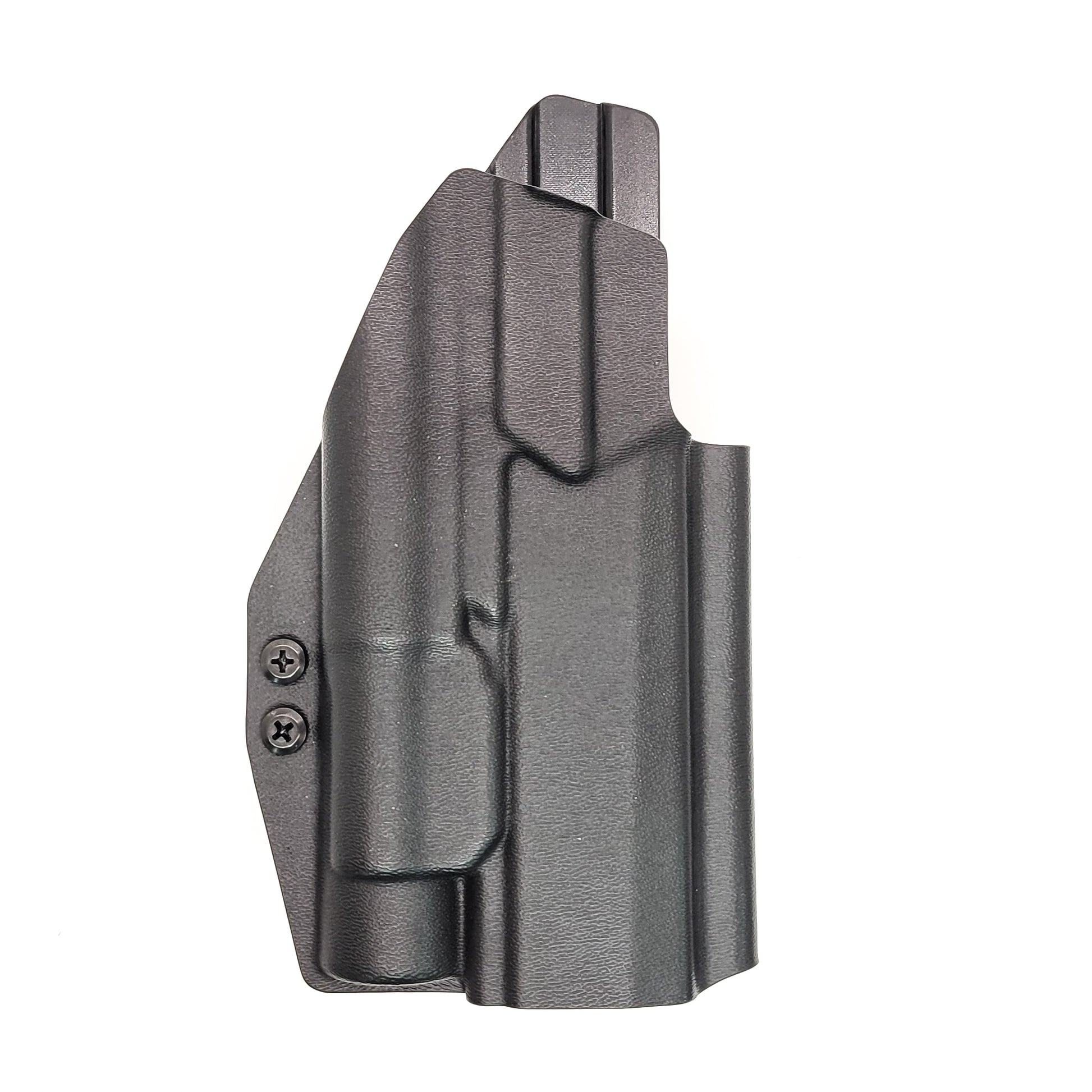 For the best OWB Holster for the Sig Sauer P320 Full Size, Carry, Compact, M17, M18, X-Five or X5 pistol & Streamlight TLR-1, shop Four Brothers Holsters.