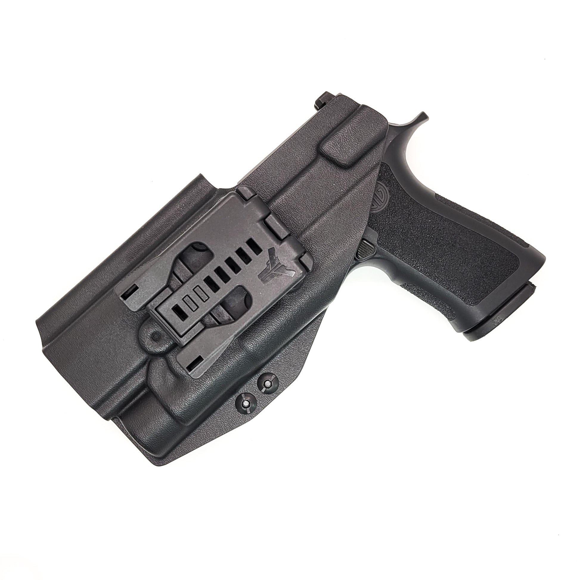 For the best OWB Holster for the Sig Sauer P320 Full Size, Carry, Compact, M17, M18, X-Five or X5 pistol & Streamlight TLR-1, shop Four Brothers Holsters.