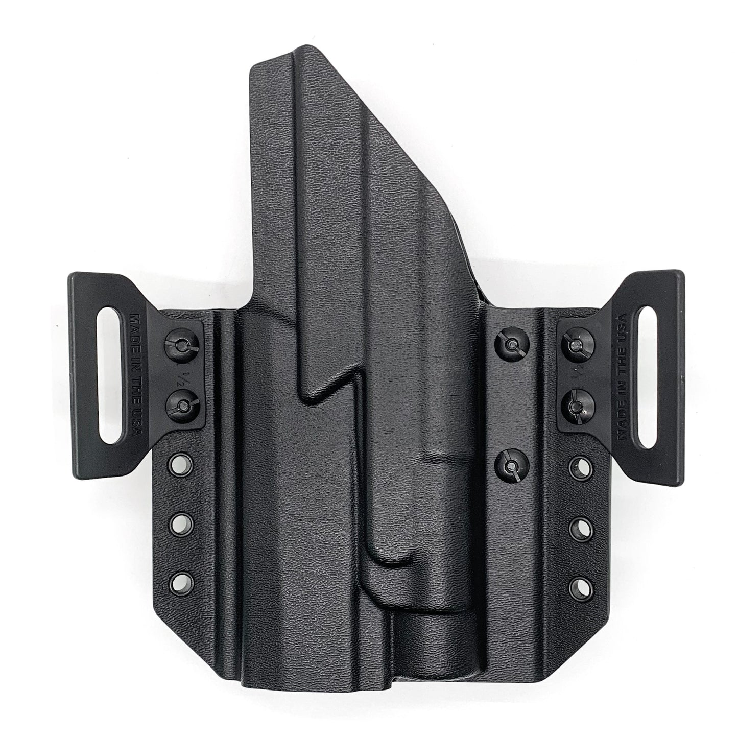 For the best OWB Outside Waistband pancake-style holster for the Sig Sauer P320 with the Streamlight TLR-1 HL or  TLR-1, shop Four Brothers 4BROS Holsters.