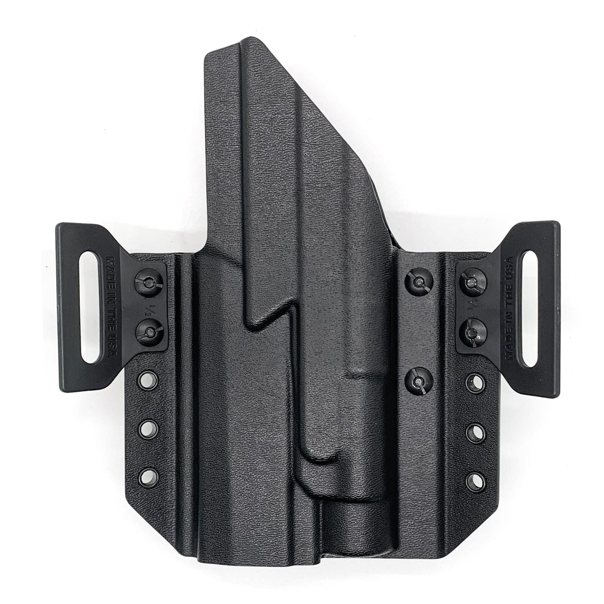 For the best OWB Outside Waistband pancake-style holster for the Sig Sauer P320 with the Streamlight TLR-1 HL or  TLR-1, shop Four Brothers 4BROS Holsters.