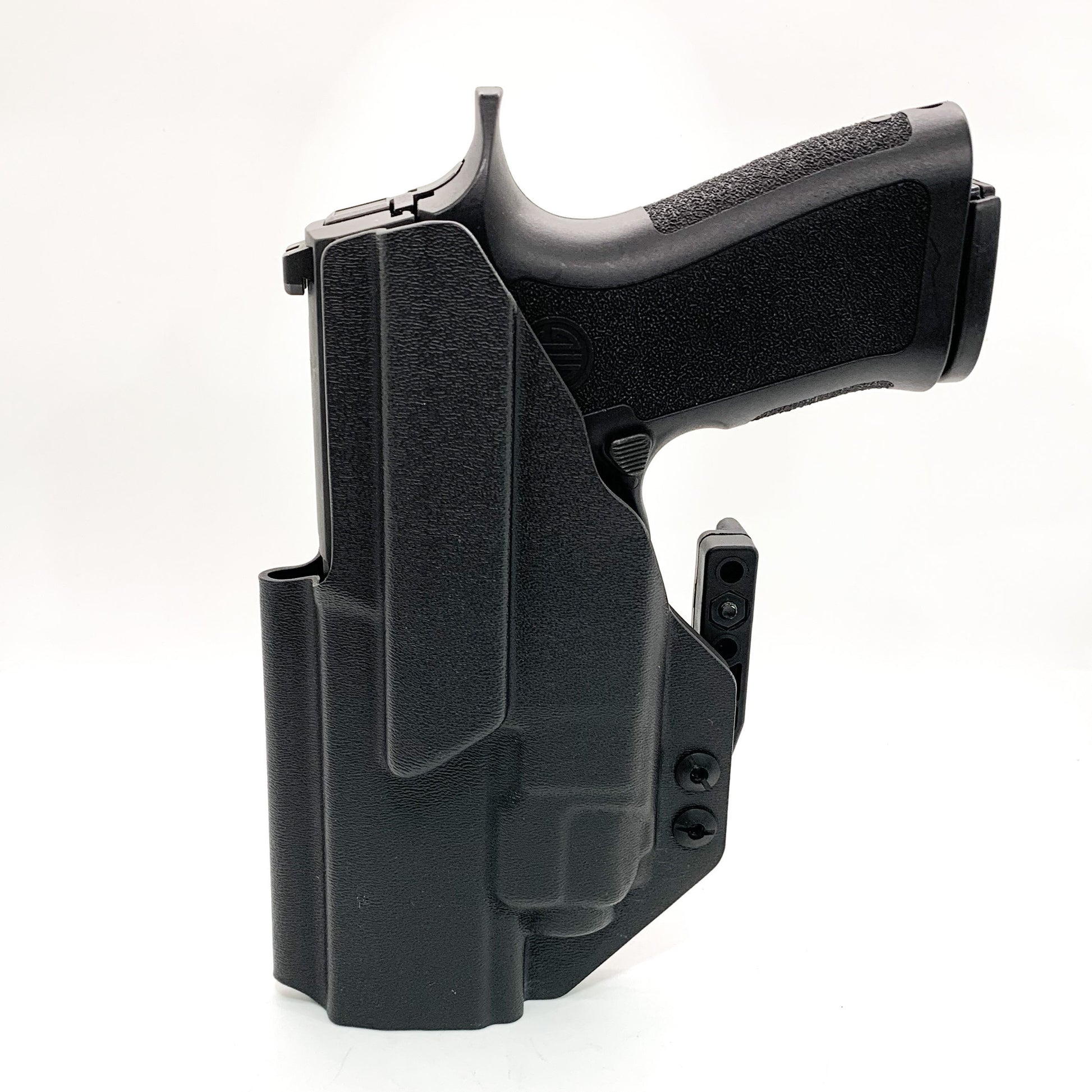 For the best IWB Kydex Inside Waistband Holster for the Sig Sauer P320, X5 & M17 & Streamlight TLR-8A & Align Tactical Thumb Rest shop Four Brothers Holsters.