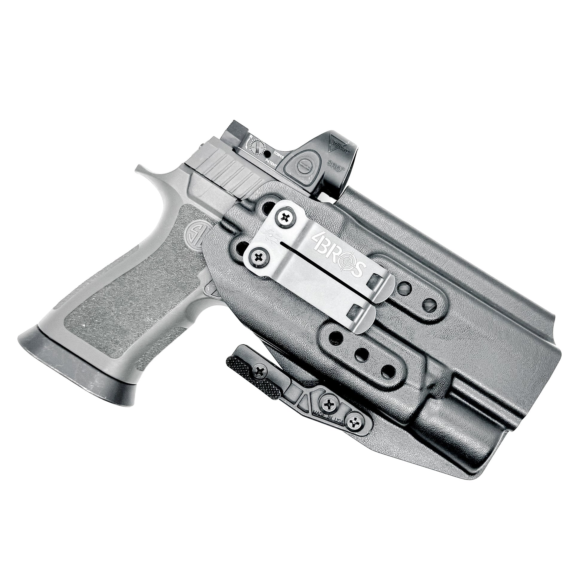 Sig Sauer P320 with X300 & Align Tactical Thumb Rest IWB Holster with Monoblock in black