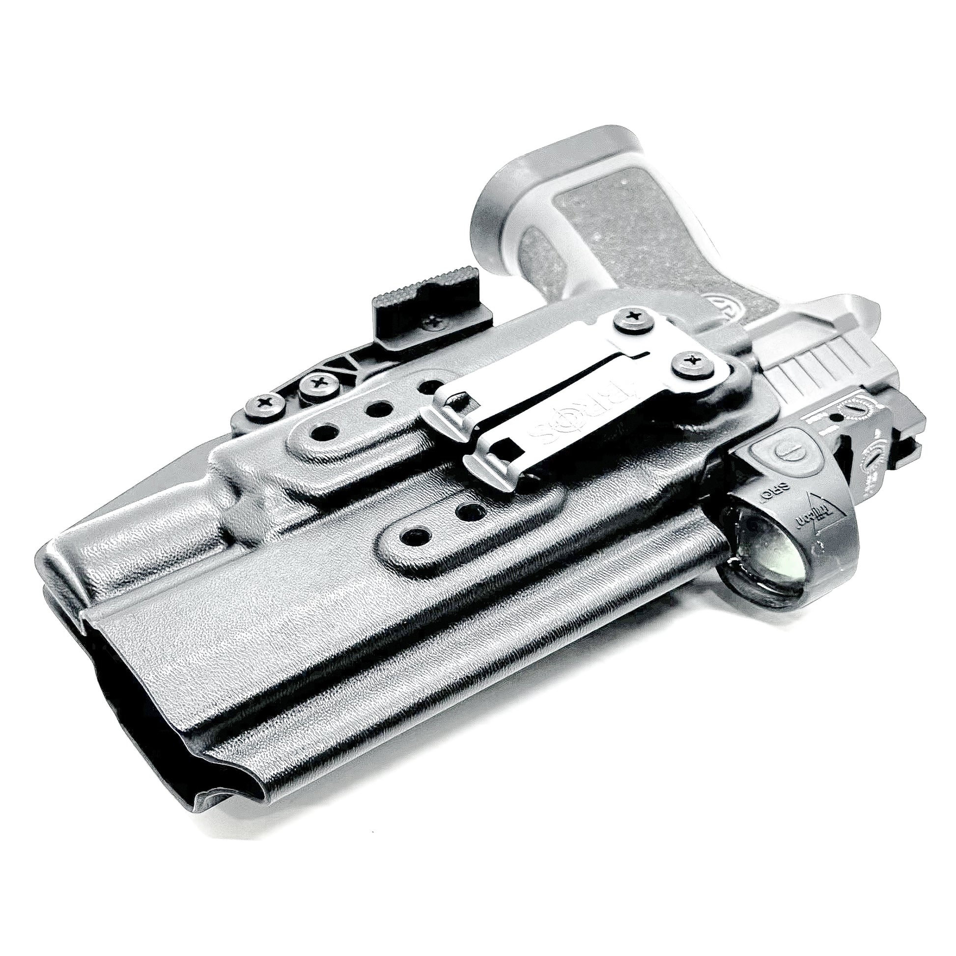 Sig Sauer P320 with X300 & Align Tactical Thumb Rest IWB Holster with Monoblock in black