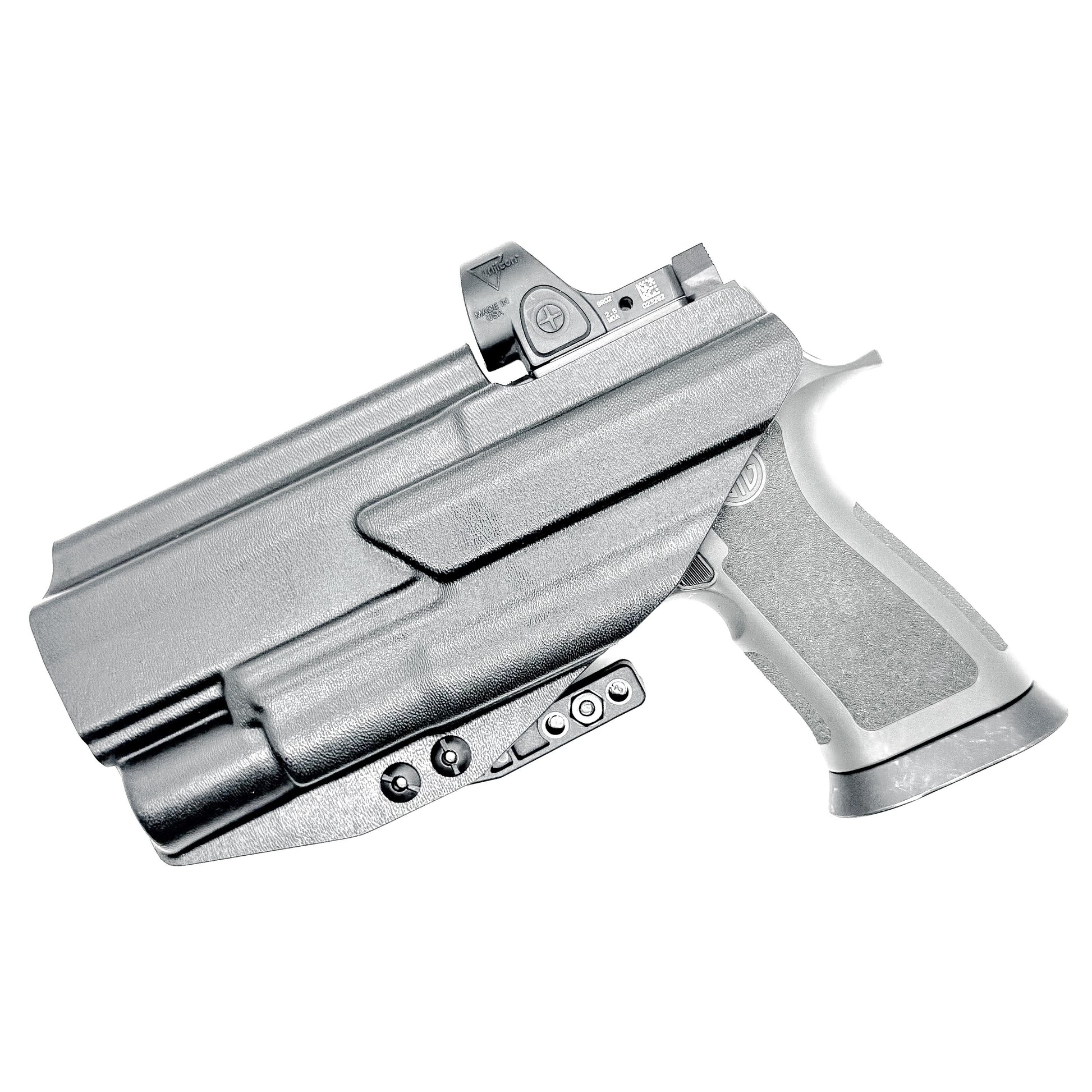 Sig Sauer P320 with X300 & Align Tactical Thumb Rest IWB Holster with Monoblock in black