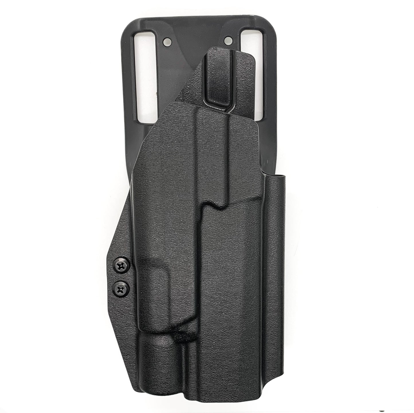 For the best OWB Sig Sauer P320 Full Size, M18, M17, X-Five or Carry pistol & Surefire X300U-A or B A Duty & Competition Holster, shop Four Brothers Holsters.