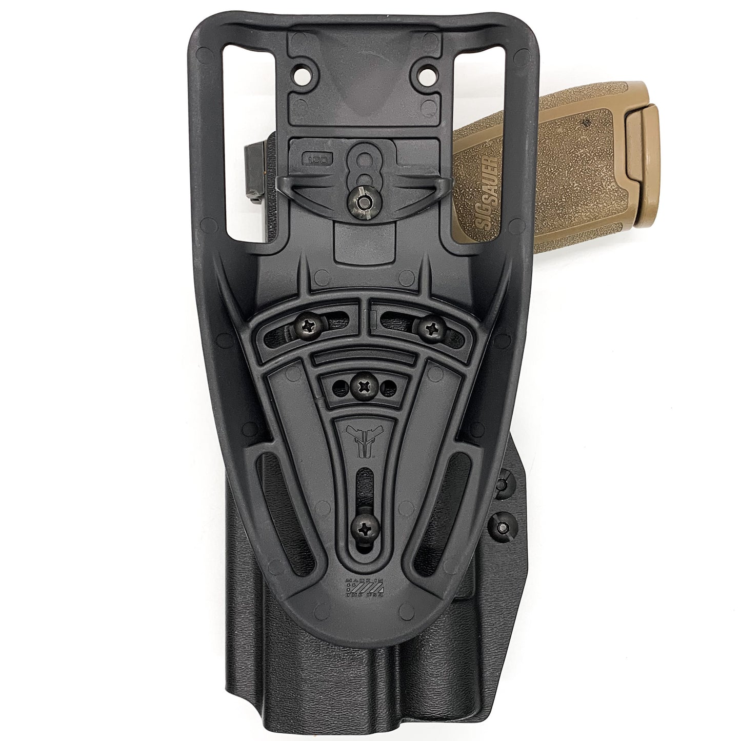 For the best OWB Sig Sauer P320 Full Size, M18, M17, X-Five or Carry pistol & Surefire X300U-A or B A Duty & Competition Holster, shop Four Brothers Holsters.