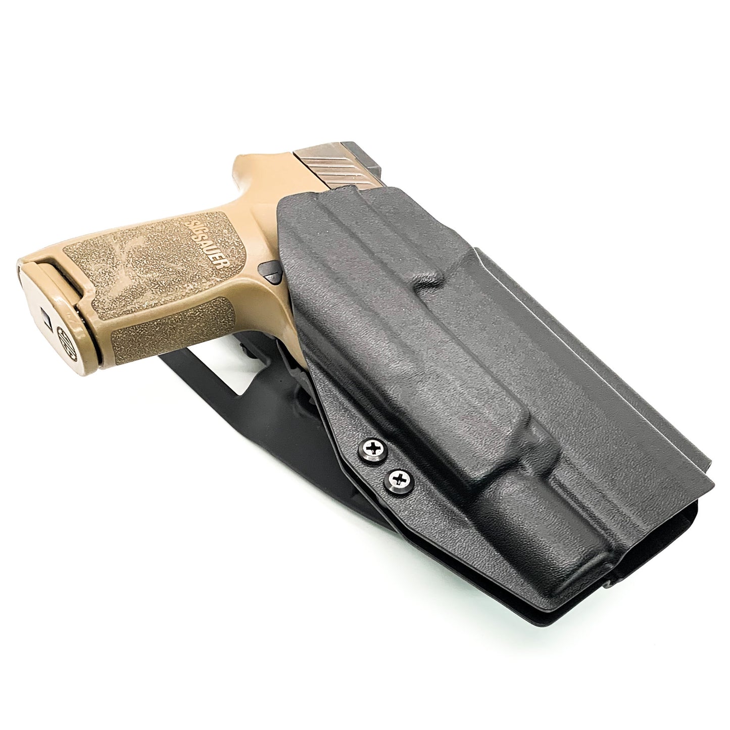 For the best OWB Sig Sauer P320 Full Size, M18, M17, X-Five or Carry pistol & Surefire X300U-A or B A Duty & Competition Holster, shop Four Brothers Holsters.
