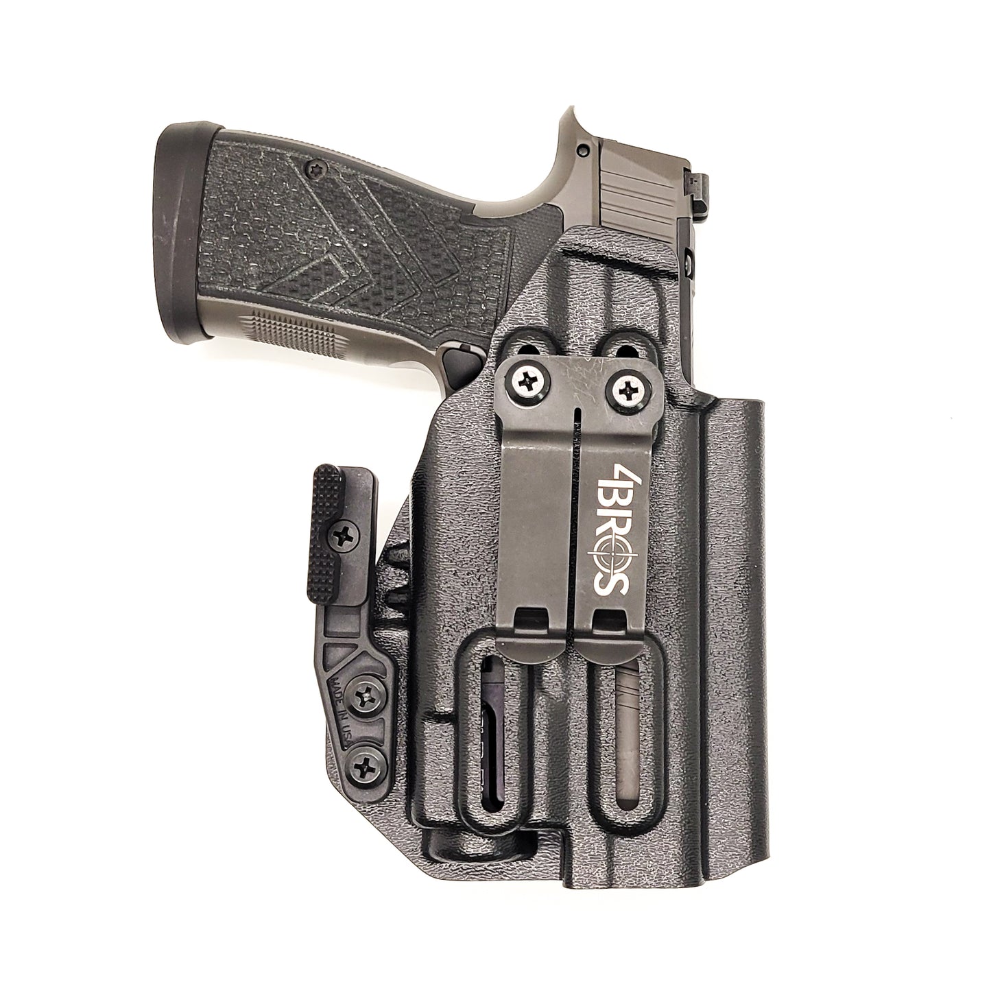 For the best Inside Waistband AIWB IWB Kydex Holster for the Sig Sauer P365-AXG LEGION with Streamlight TLR-7 X or TLR-7 A, shop Four Brothers 4BROS Holsters.