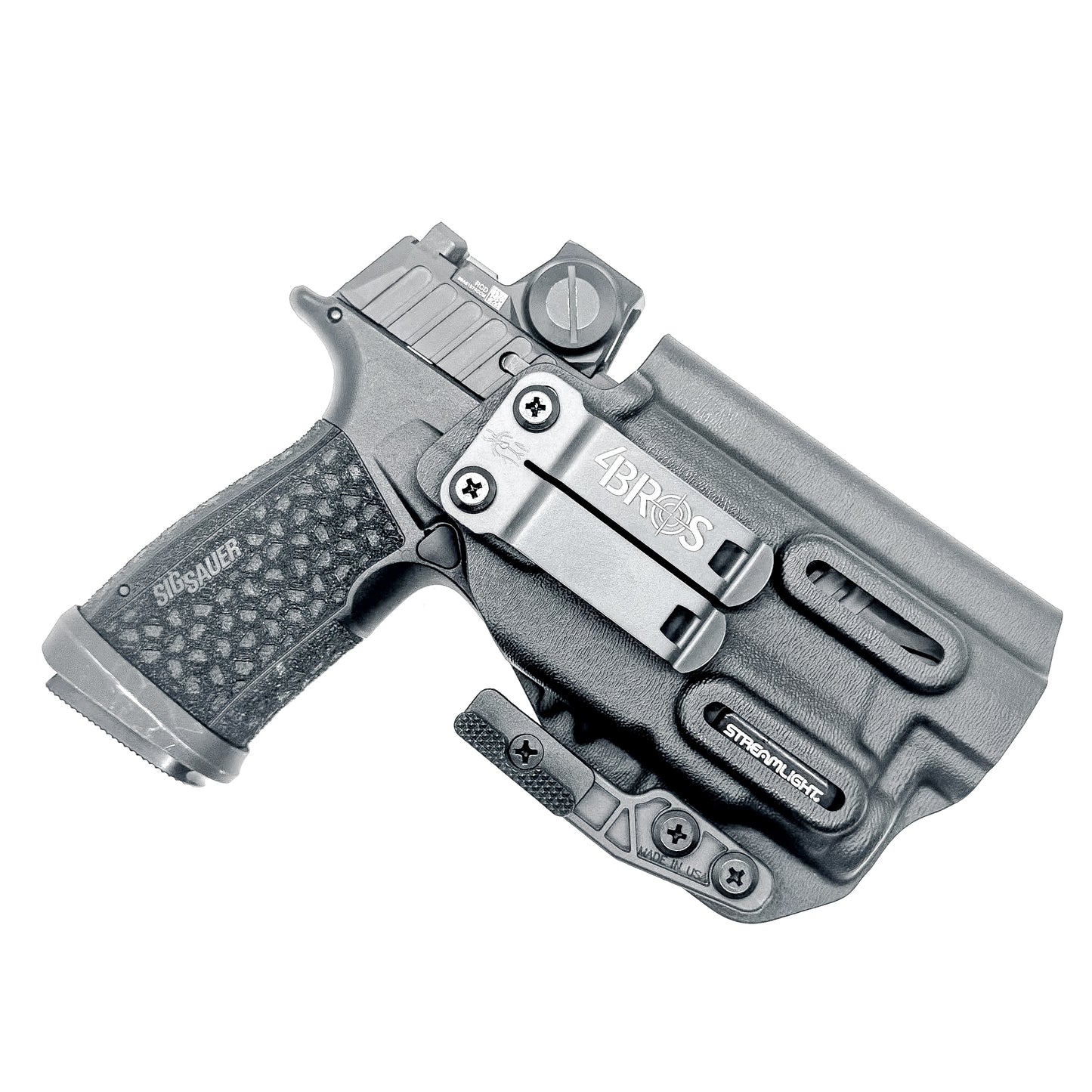 Inside the Waistband IWB Holster for the P365-FUSE & TLR-7 Sub in black with DCC Monoblock & Modwing