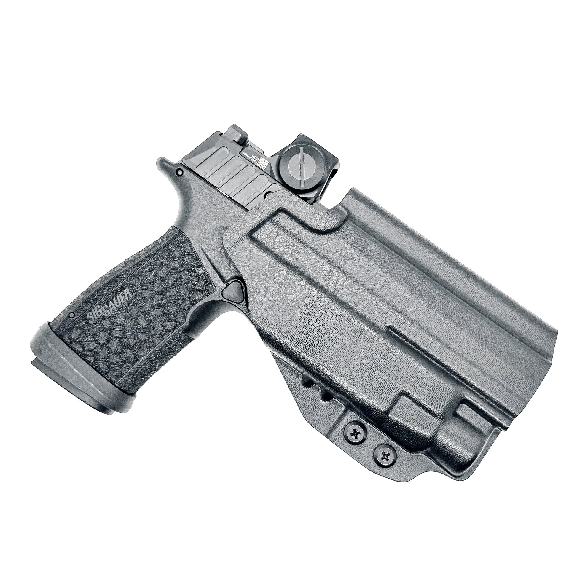 Black Outside Waistband OWB Holster for the Sig Sauer P365-FUSE with the Streamlight TLR-7X, TLR-7 A, or TLR-7 X from Four Brothers 4BROS Holsters.