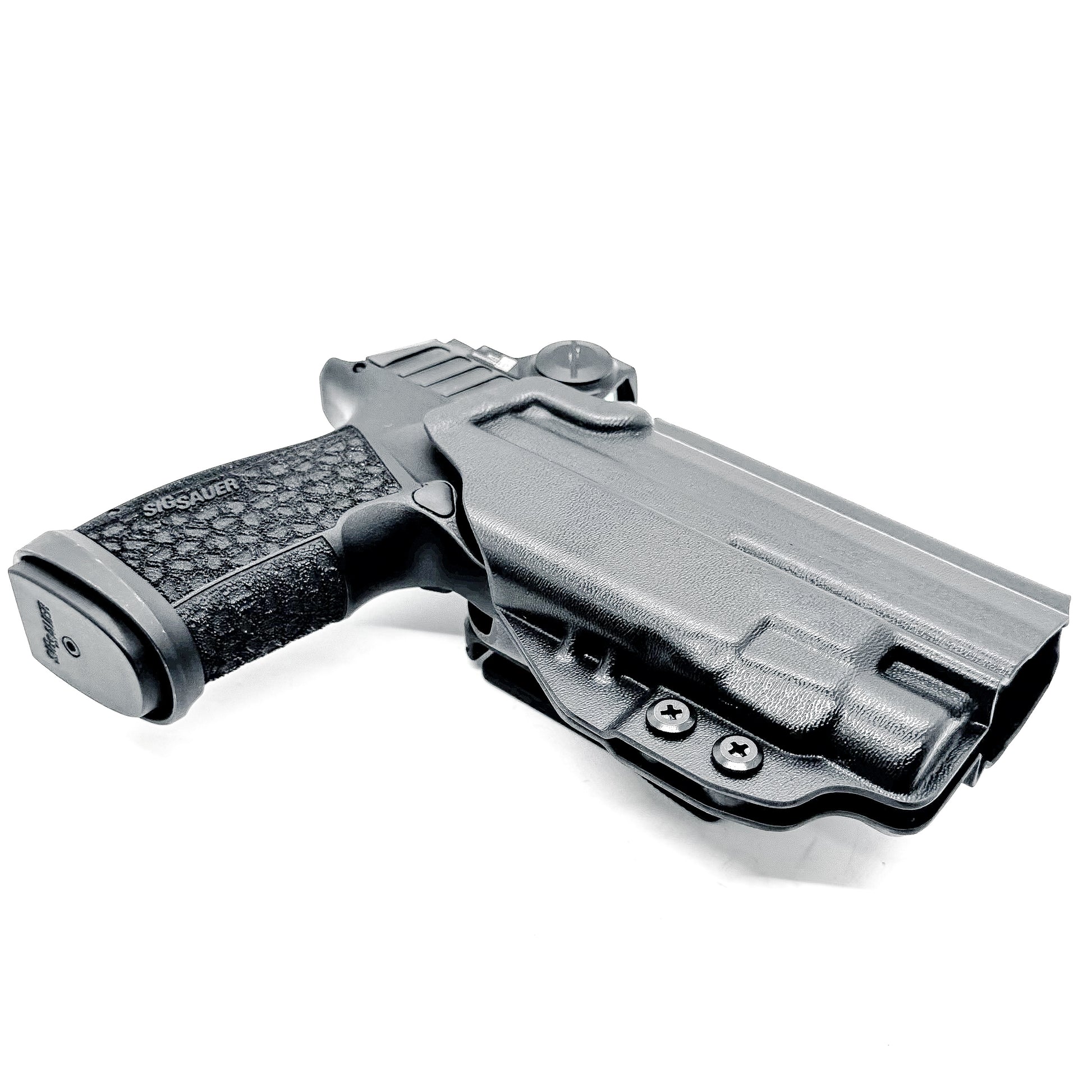 Black Outside Waistband OWB Holster for the Sig Sauer P365-FUSE with the Streamlight TLR-7X, TLR-7 A, or TLR-7 X from Four Brothers 4BROS Holsters.